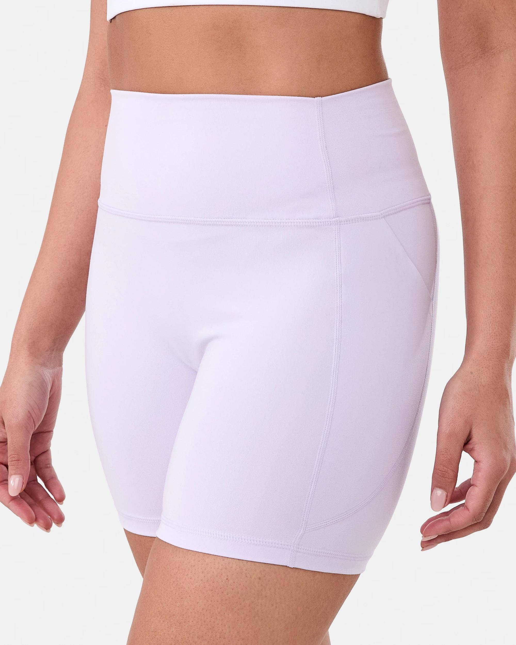2 Active Womens Ultrasoft Shorts Mist Lilac, 2 of 5