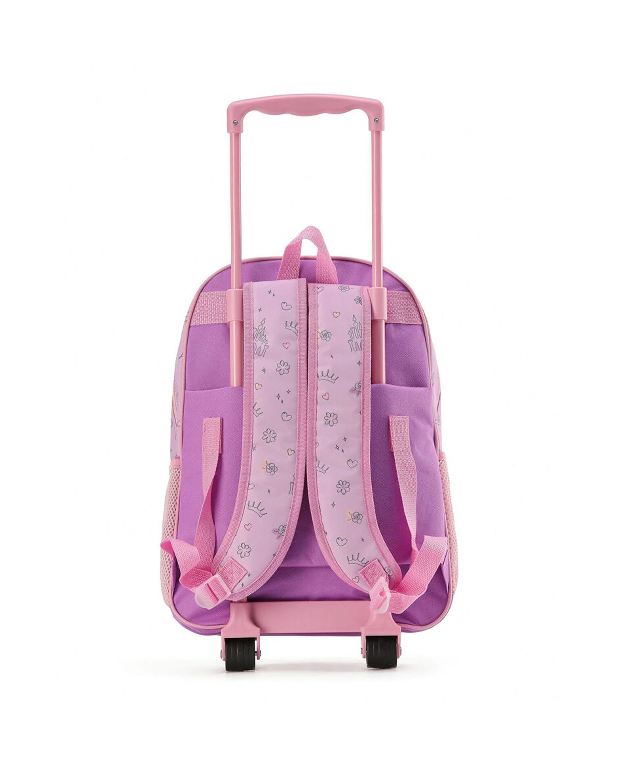 2 Disney Princesses Trolley Wheeled Backpack Girls School 17 In 3y Plus 3D Mould - Multi, 2 of 3