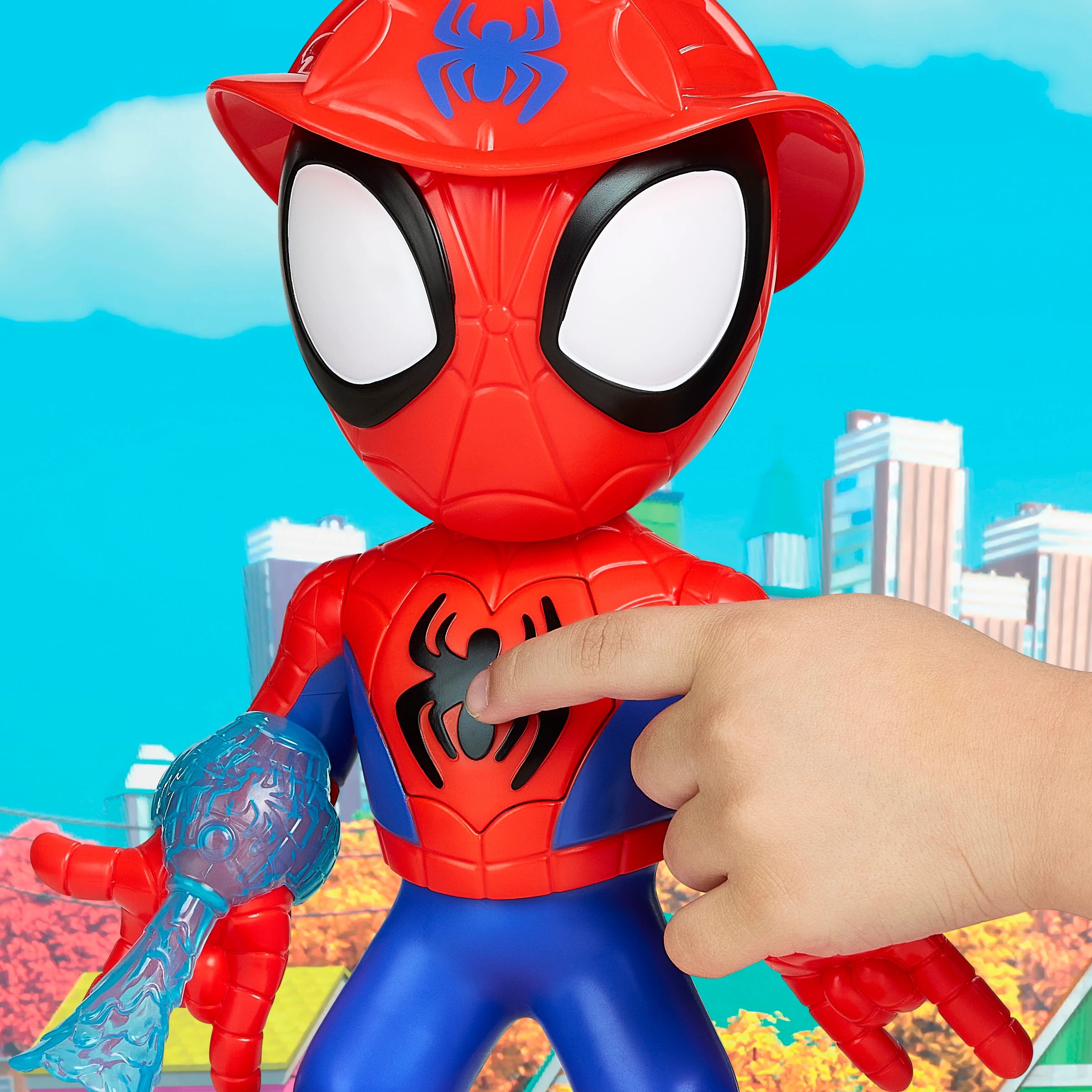 4 25cm Disney Junior Marvel Spidey & His Amazing Friends Rescue Webs Dance 'N Rescue Spidey Figure, 4 of 4