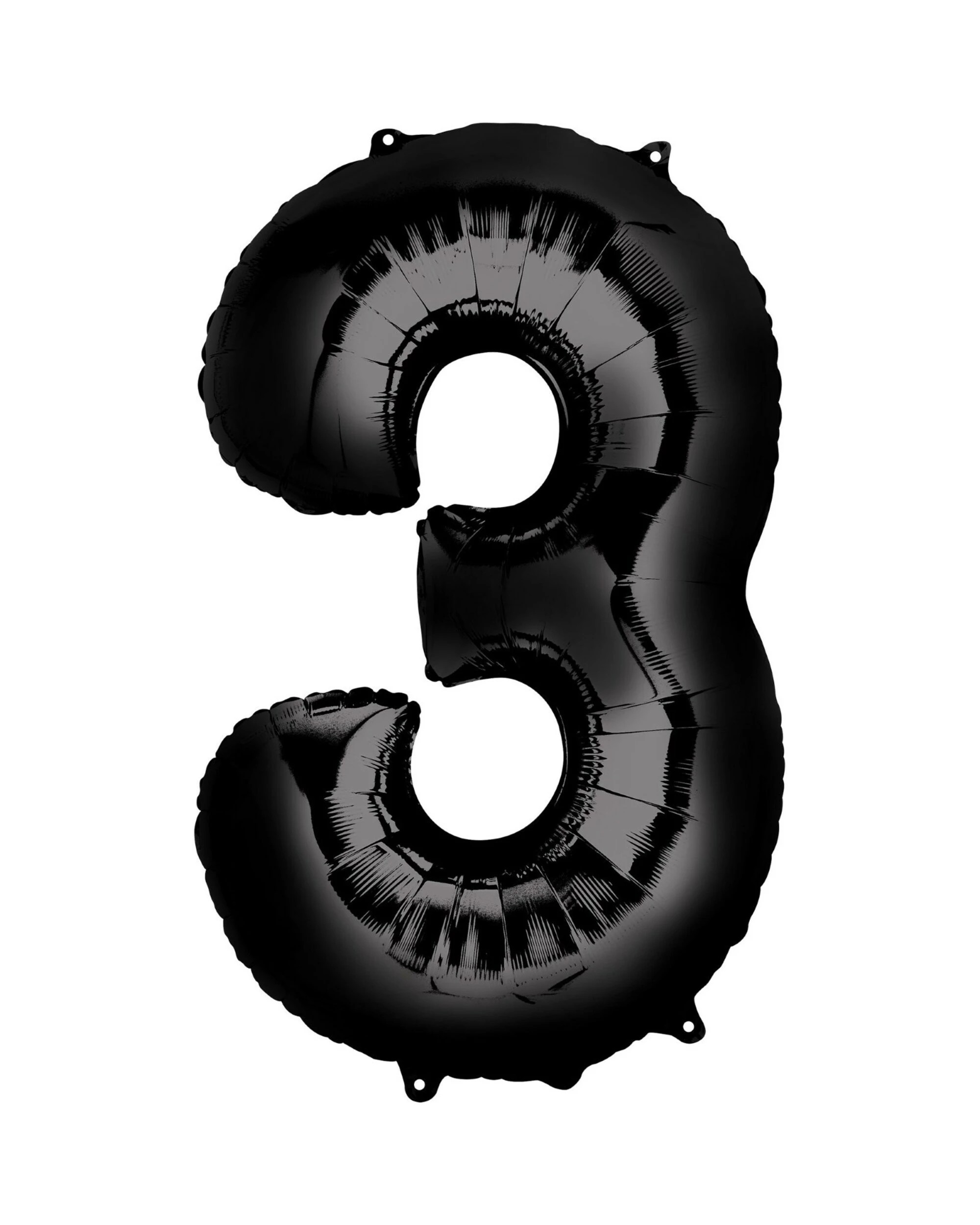 1 Meteor Foil 3 Balloon 86cm - Black, 1 of 1