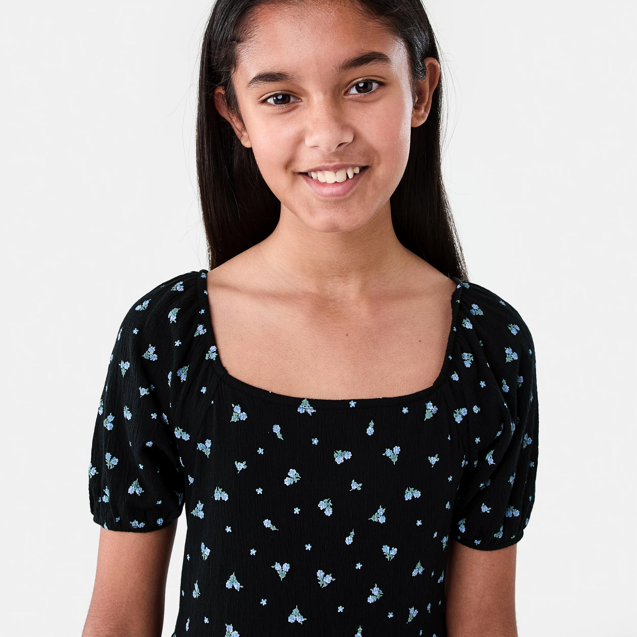 3 Crinkle Dress Blck Florl, 3 of 8