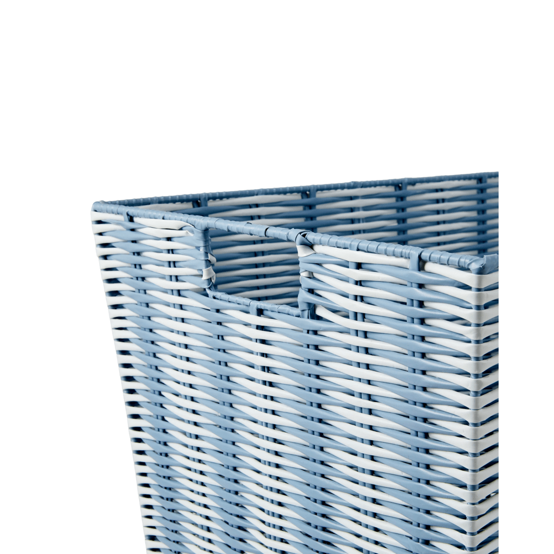 3 Blue Rattan Look Basket, 3 of 5