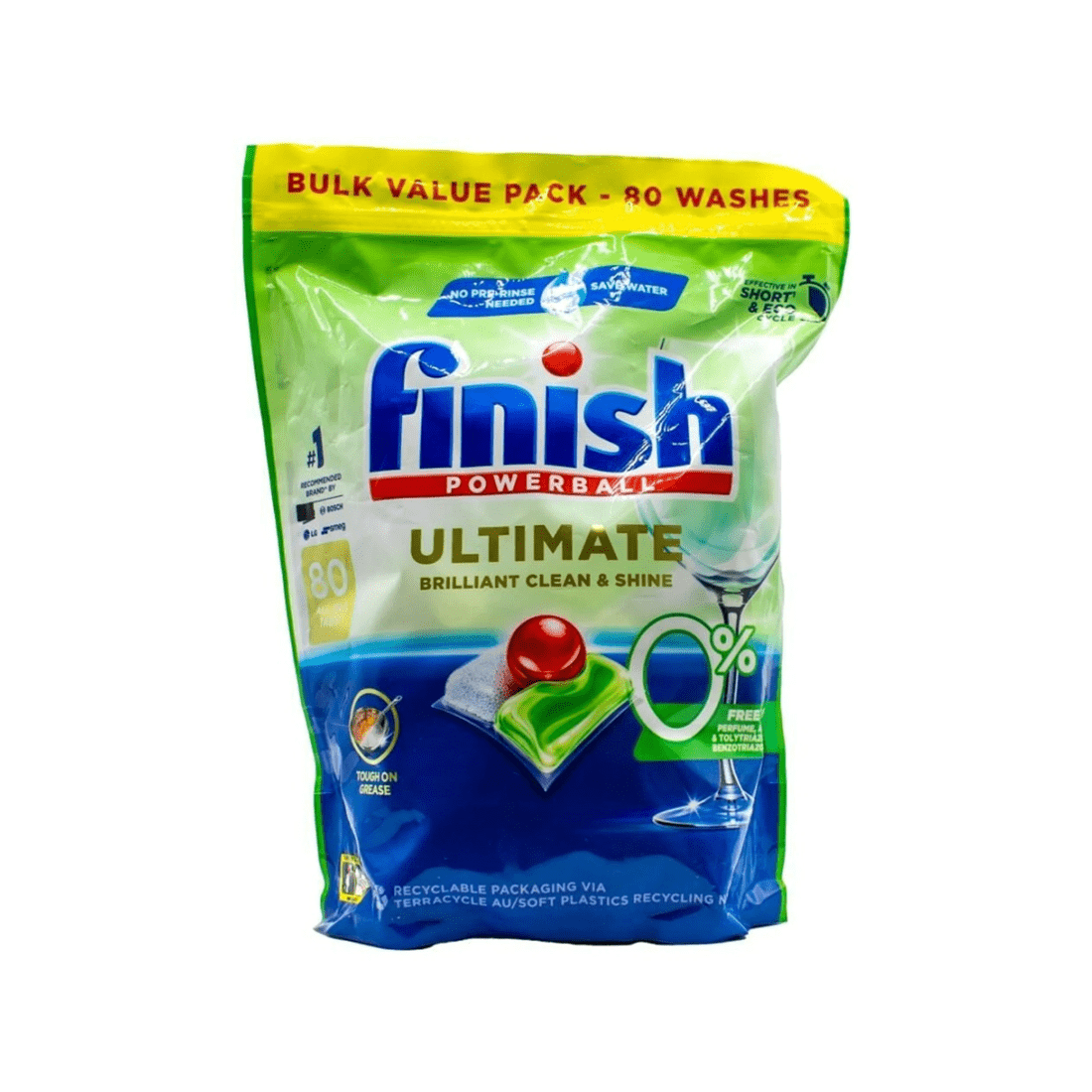 1 Finish Powerball Dishwasher Tablets 80pc All-In-One Brilliant Shine Effective, 1 of 3