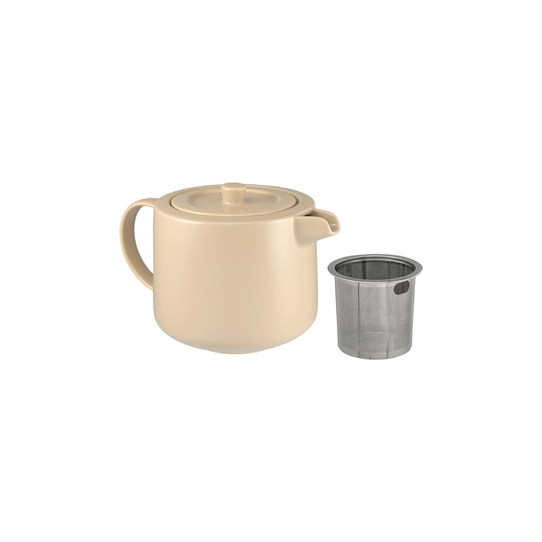2 Maxwell & Williams Cafe Life Porcelain Teapot With Built In Infuser 500ml
 - Beige, 2 of 4