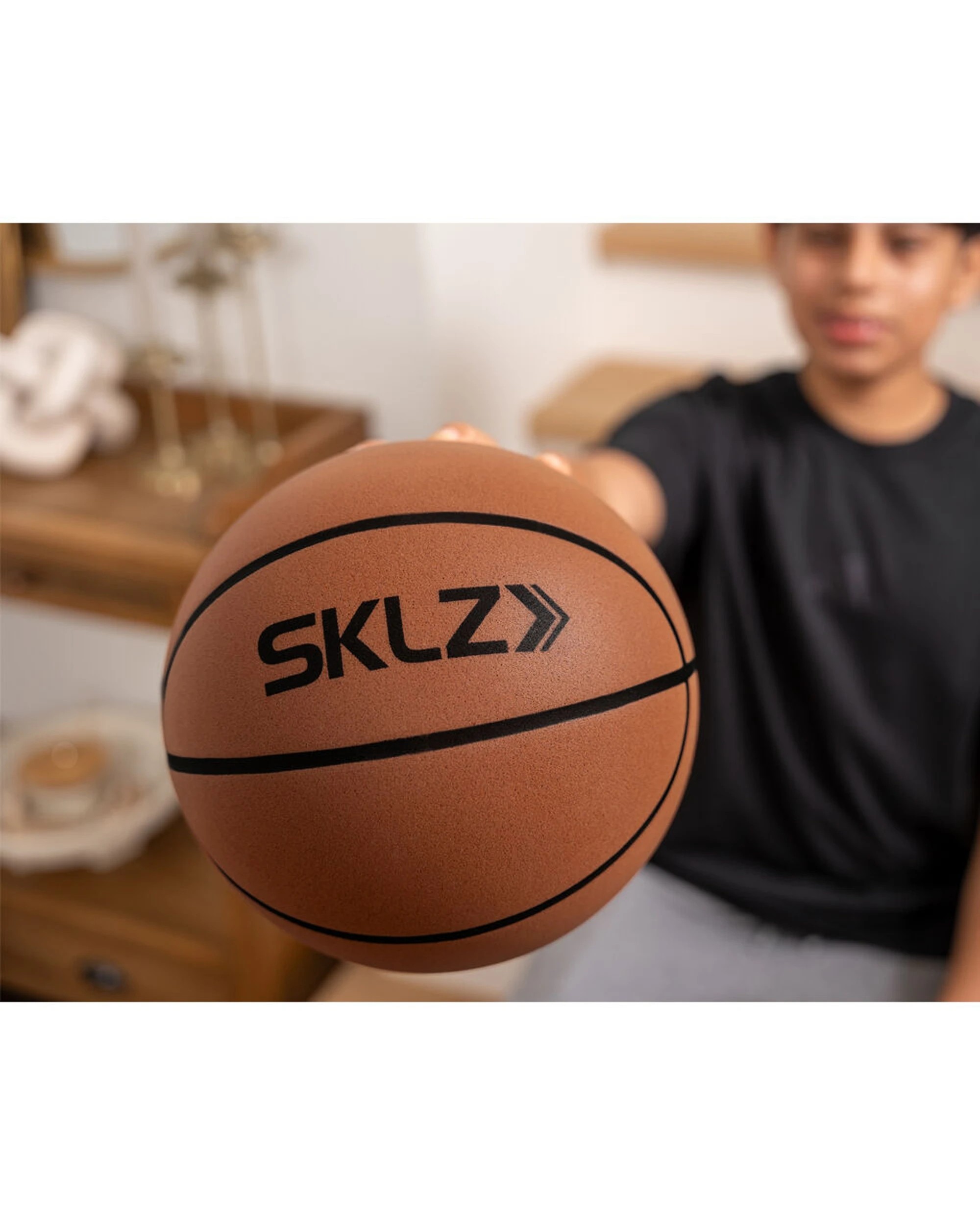 7 Sklz Silent Bounce Basketball Official Size For Indoor Use - Brown, 7 of 7