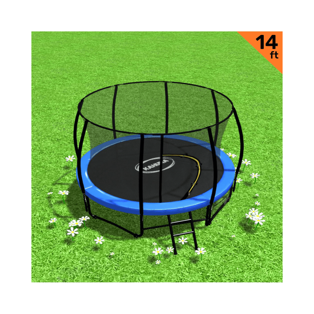 2 Kahuna 14 Ft Trampoline - Blue, 2 of 5