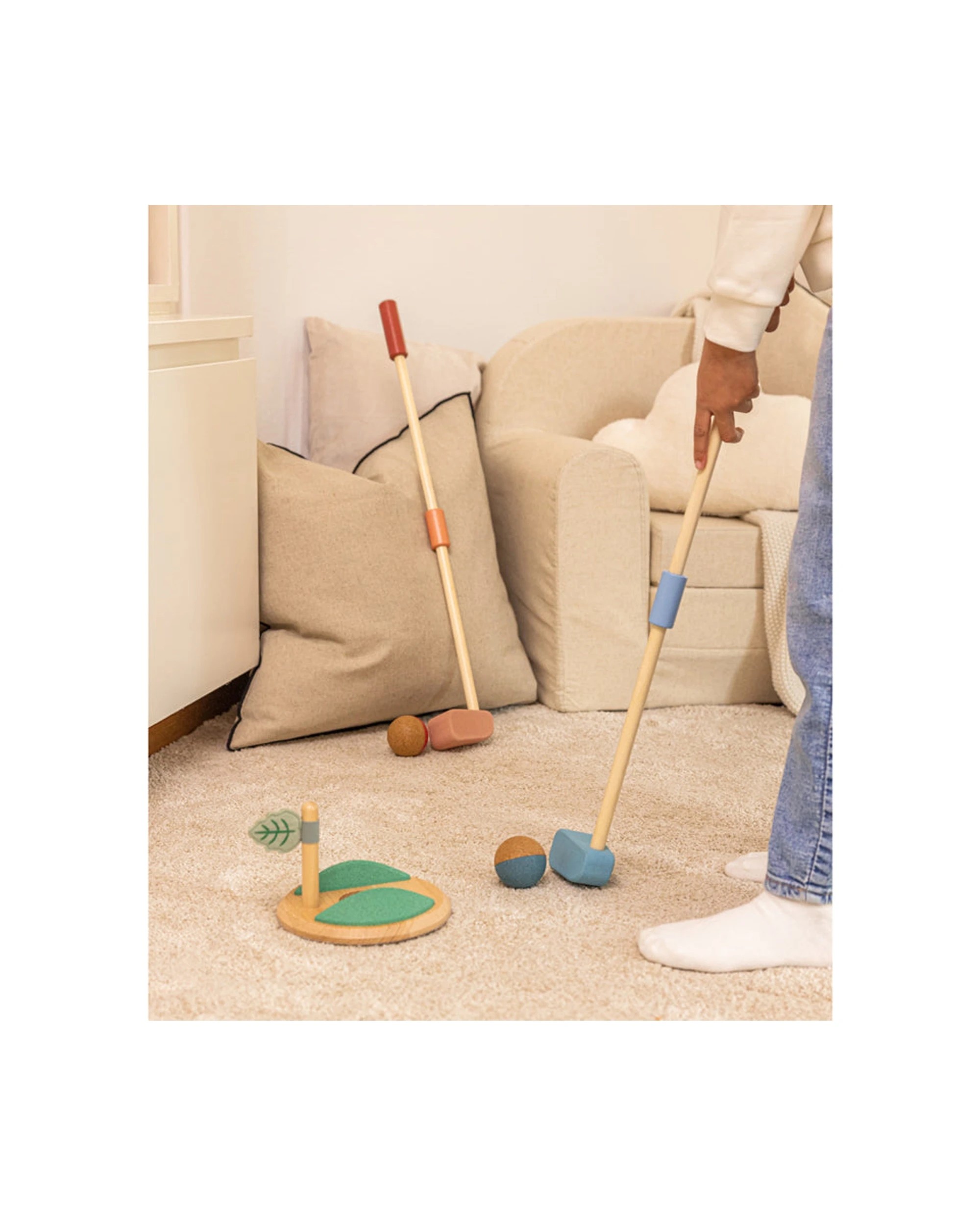 3 Korko Kids Mini Golf Set Cork Wood Felt Educational Outdoor Play Toy - Multi, 3 of 3