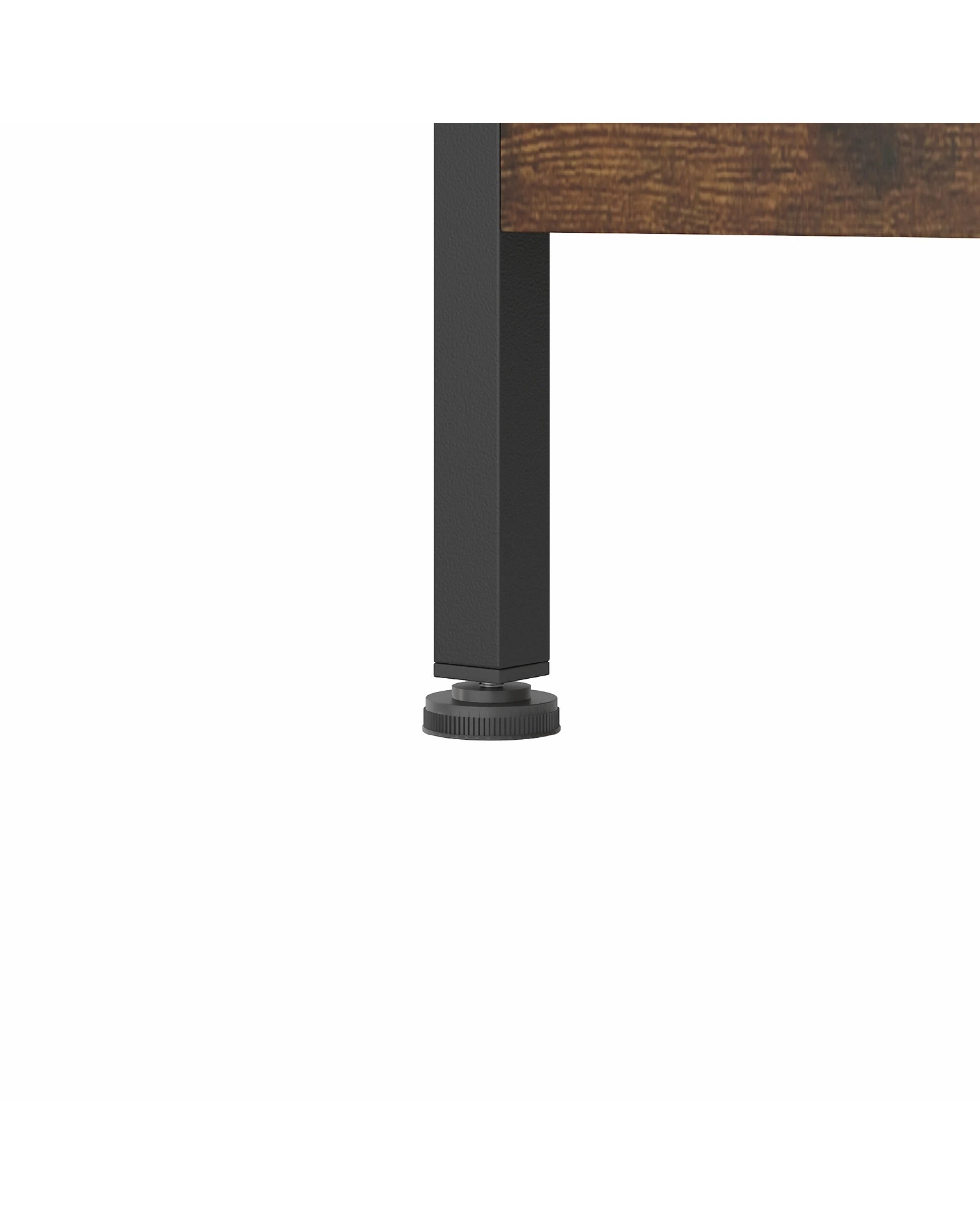 9 Advwin LED  Bedside Tables Set of 2 with Storage Pocket - Brown, 9 of 10