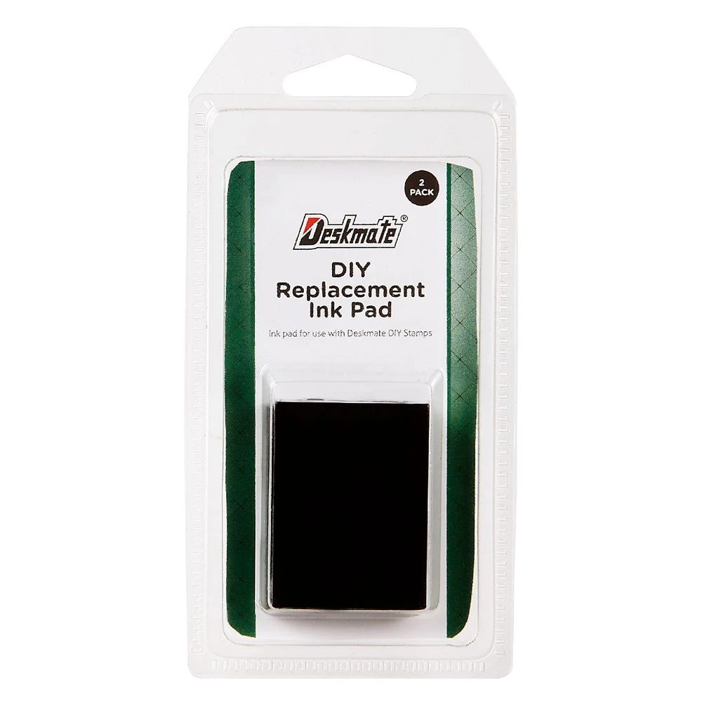 2 Deskmate Self Inking Dater Replacement Ink Pad 2 Pack, 2 of 2