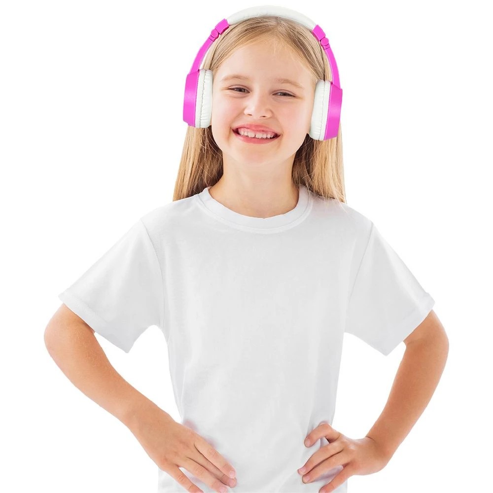 6 BONELK My-Style Kids Wireless Headphones Pink/White, 6 of 6