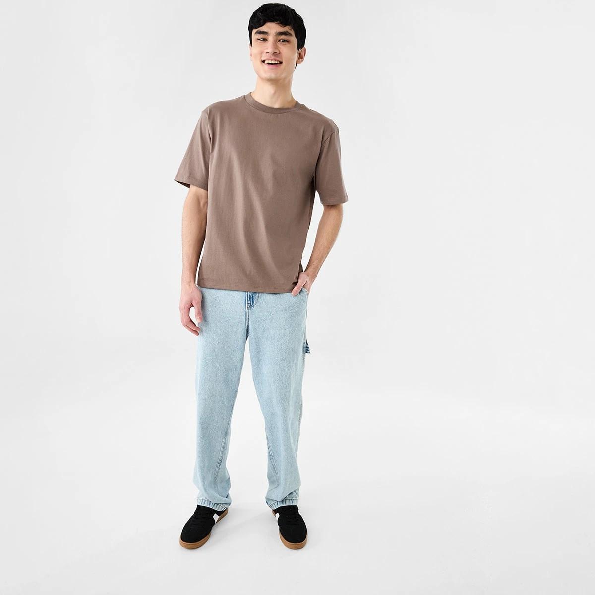 7 Oversized Heavyweight T-shirt Brn Eagle, 7 of 8
