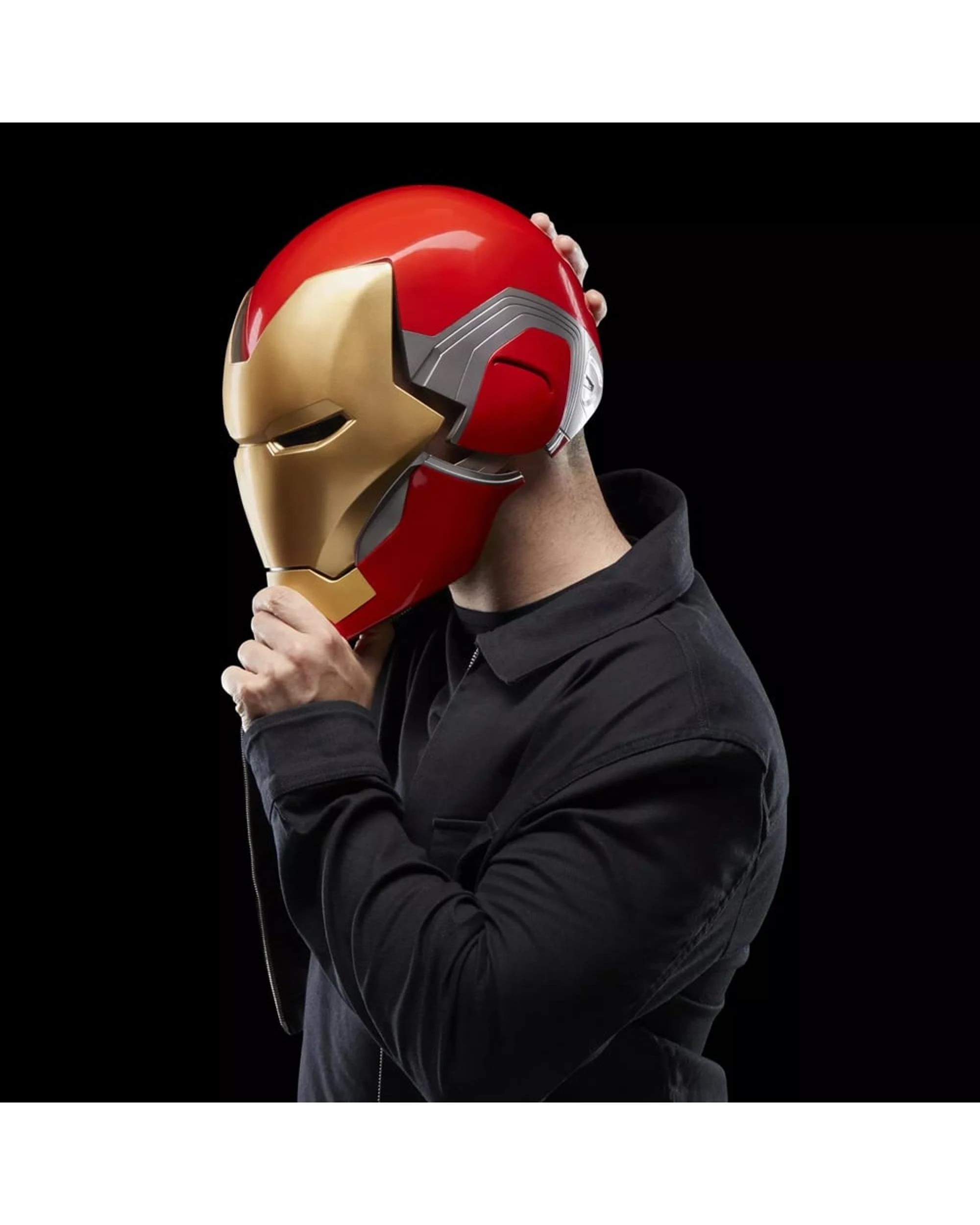9 Hasbro Marvel Legends Series: Avengers Endgame Iron Man Mark 85 Premium Electronic Helmet, 9 of 10