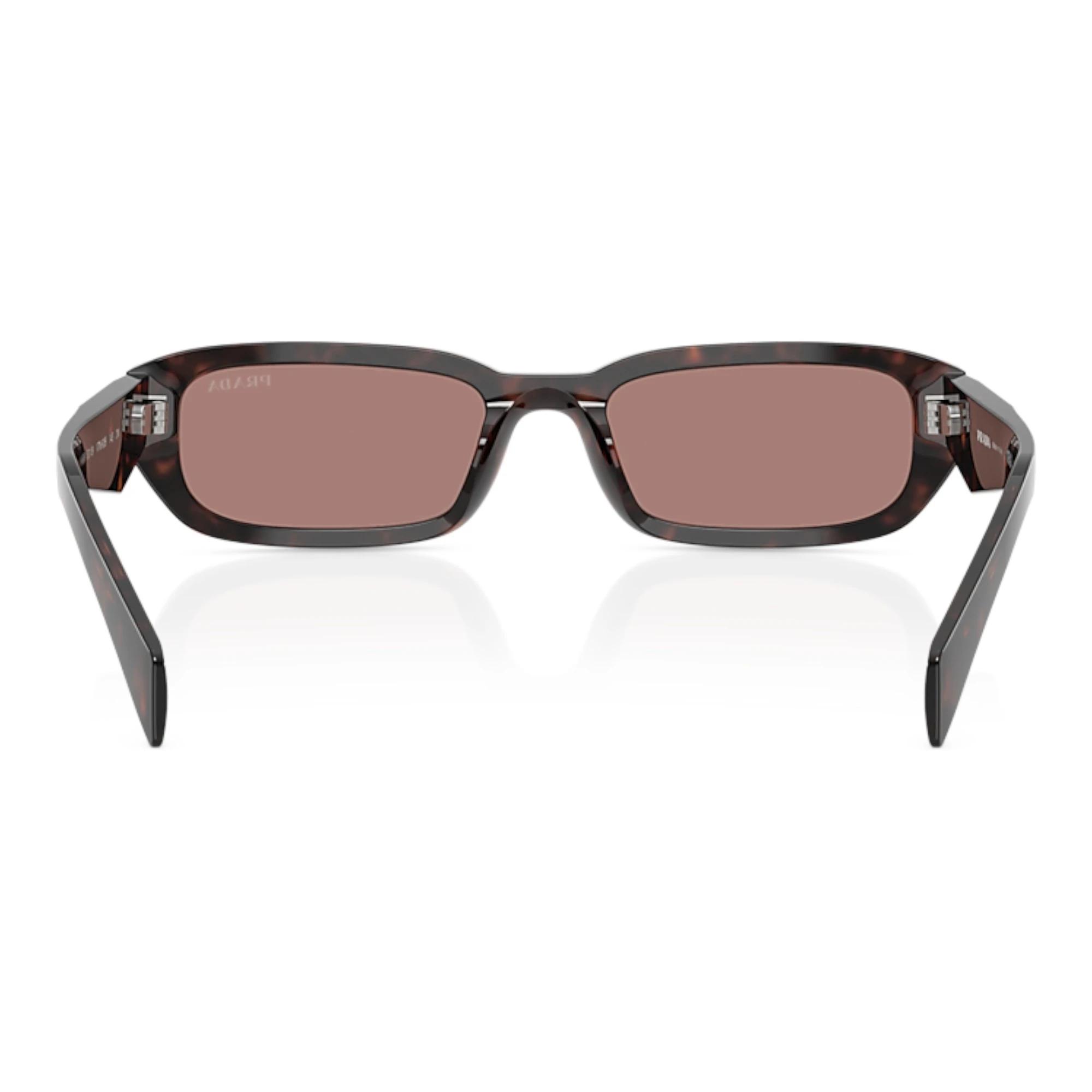 2 Prada Women PR B06S 17N60B Rectangle Light Brown Sunglasses TORTOISE, 2 of 5
