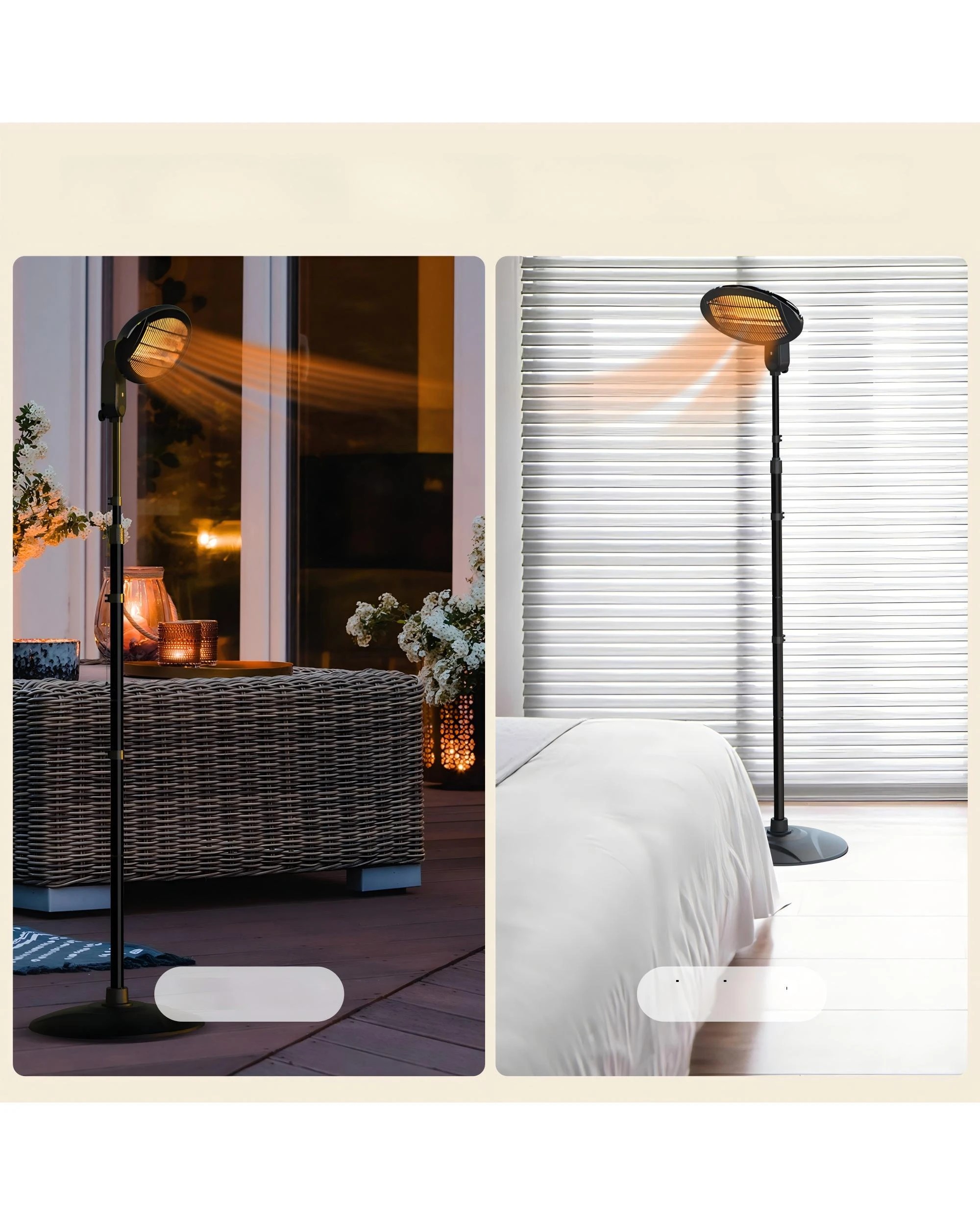 5 Advwin Electric Outdoor Patio Heater
 - Black, 5 of 6