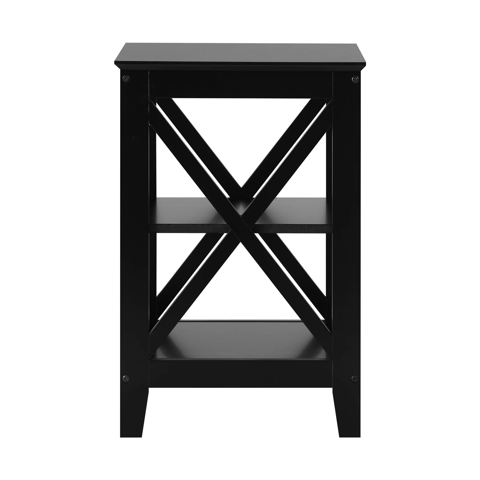 7 Oikiture Side Table Coffee Bedside Sofa End Tables 3-tier Shelf
 - Black, 7 of 8
