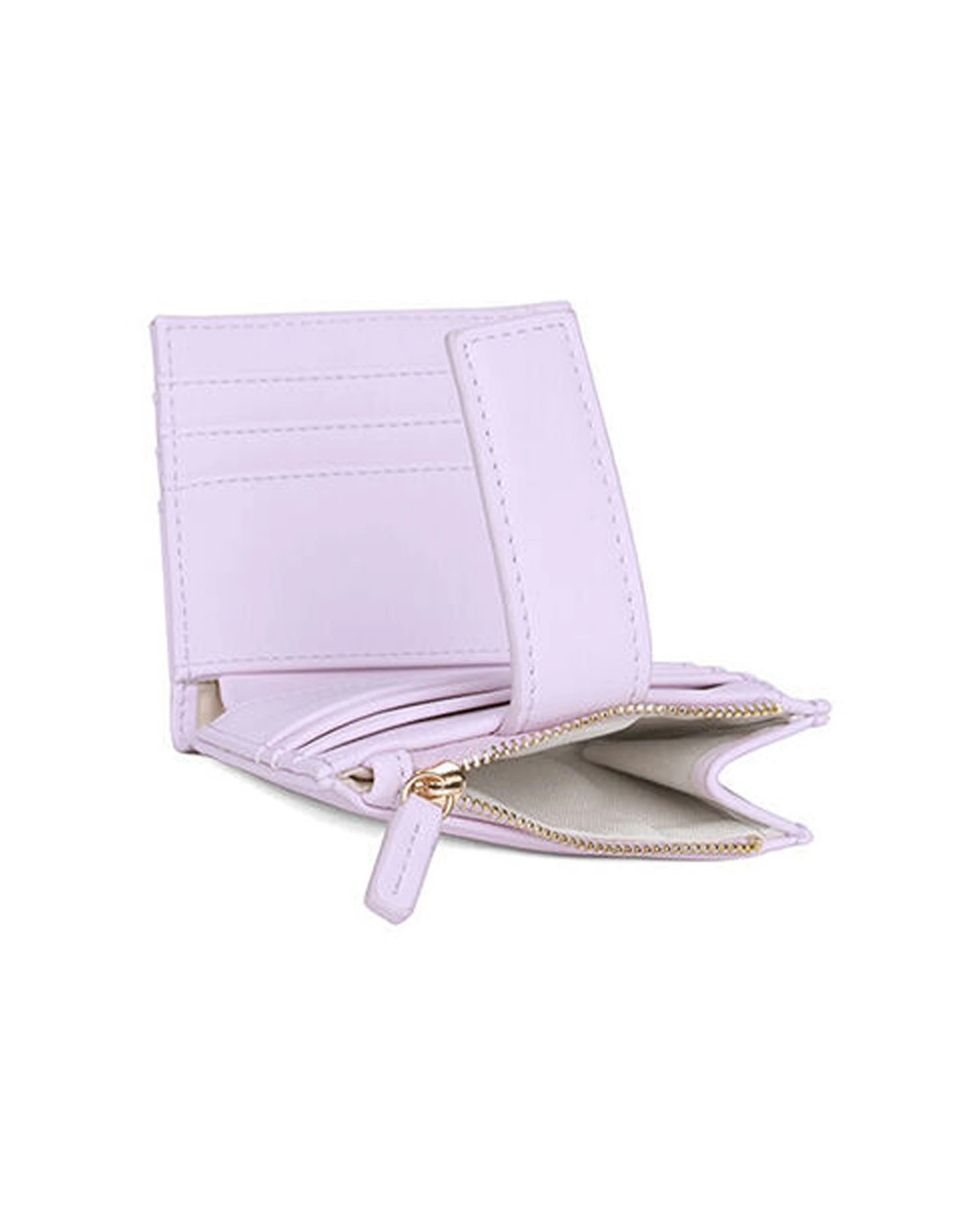 5 Kate Hill Womens Piper Purse Wallet with 9 Card Holder Compact Practical 11x10cm Lilac - Purple, 5 of 5
