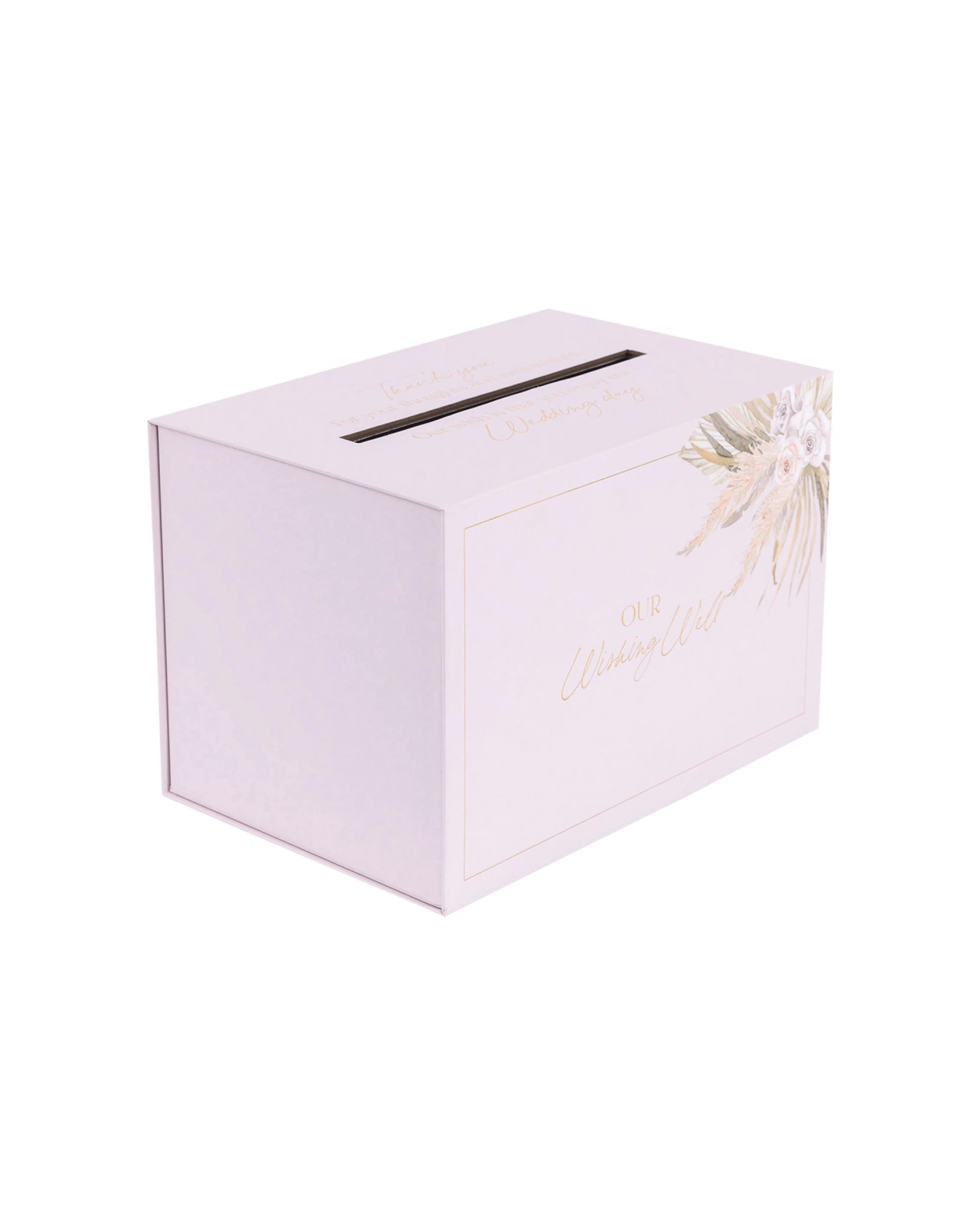 4 Splosh Floral Wedding/engagement Party Our Wishing Well Box W/ Slot 30x20cm - Pink, 4 of 9