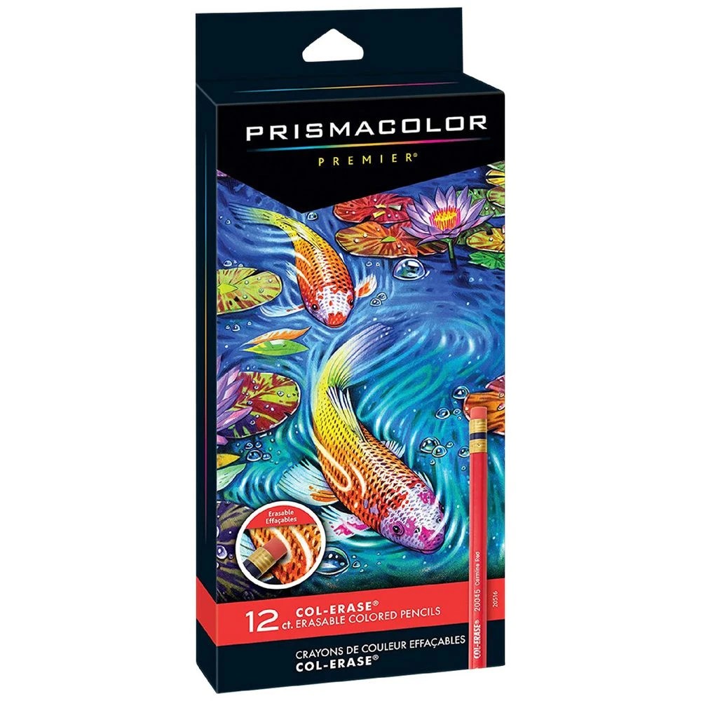 1 Prismacolor Col-Erase Erasable Coloured Pencils 12 Pack, 1 of 3