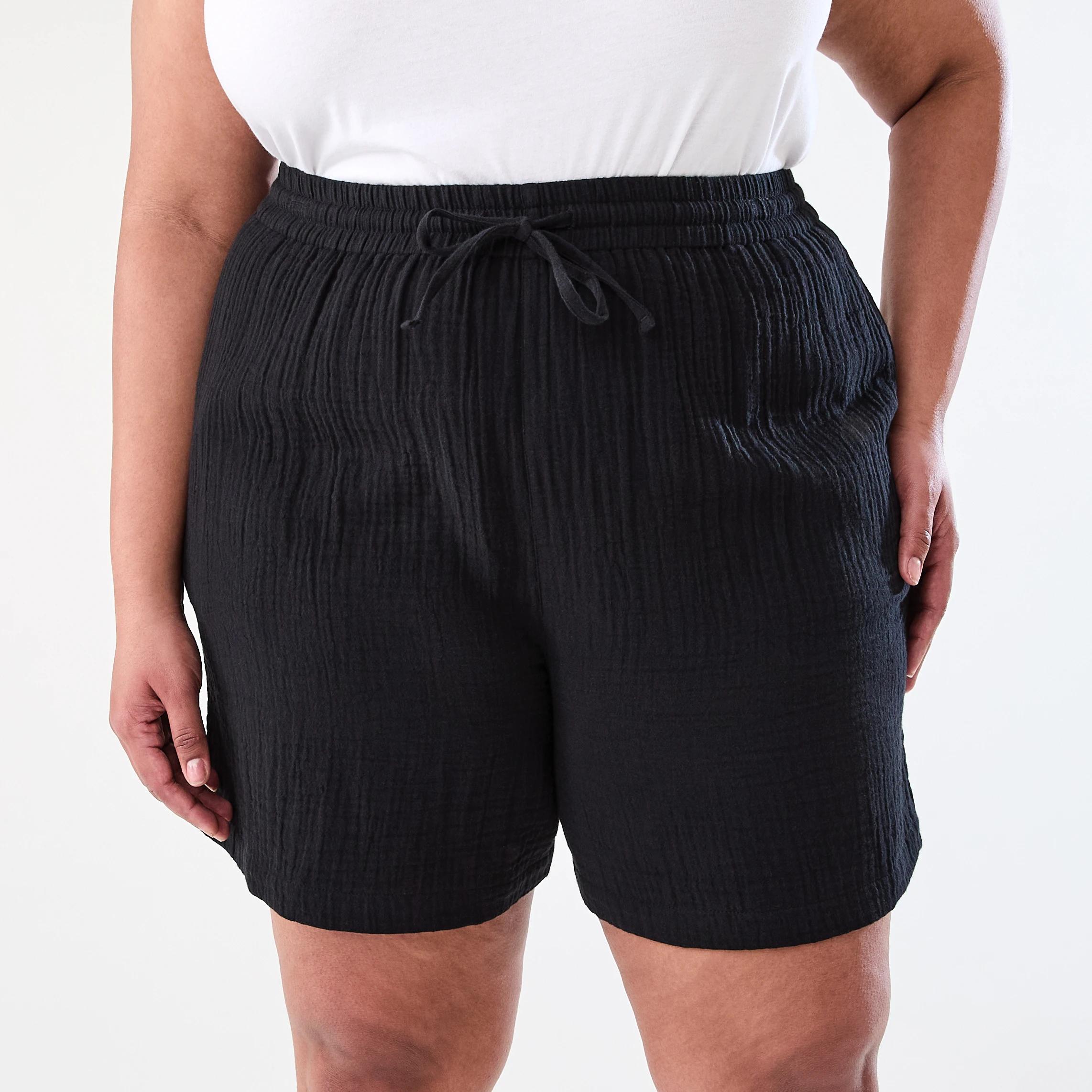 1 Curve Double Cloth Shorts Black, 1 of 7