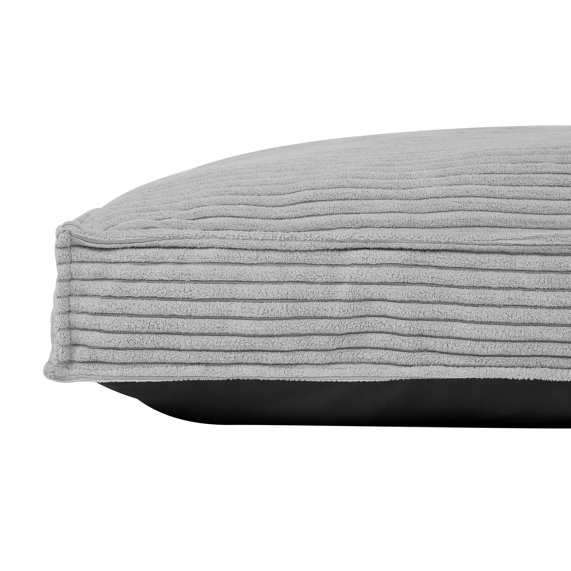 5 Pet Bed Rectangle Corduroy - Extra Large, Light Grey, 5 of 7
