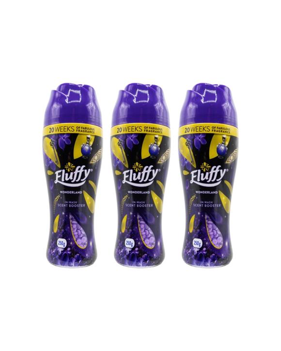 Fluffy 3PK In Wash Scent Booster Wonderland Laundry Fragrance 250g - Purple