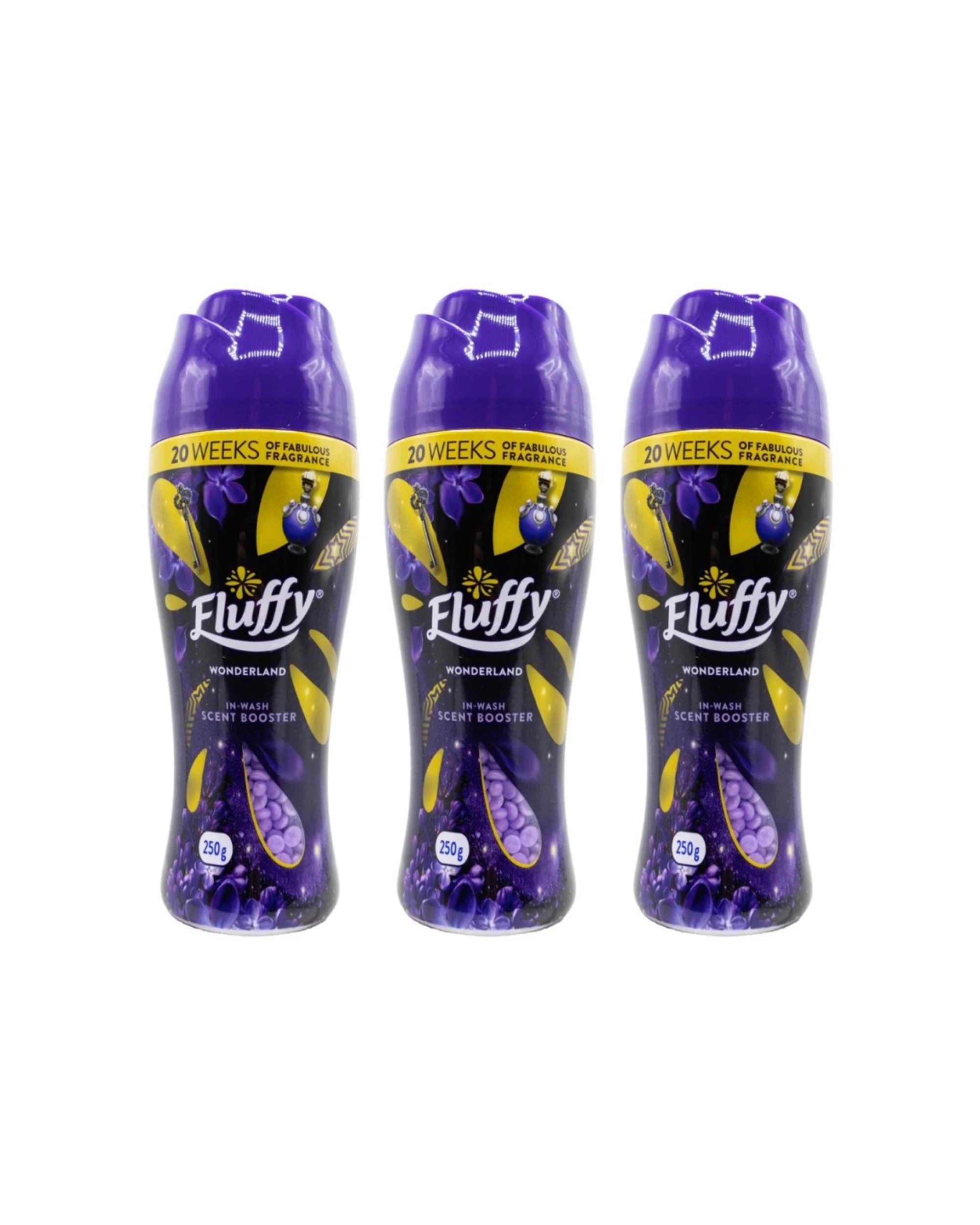 1 Fluffy 3PK In Wash Scent Booster Wonderland Laundry Fragrance 250g - Purple, 1 of 3