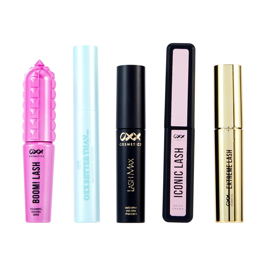 3 OXX Cosmetics 5 Pack Lash Goals Mini Mascaras, 3 of 5