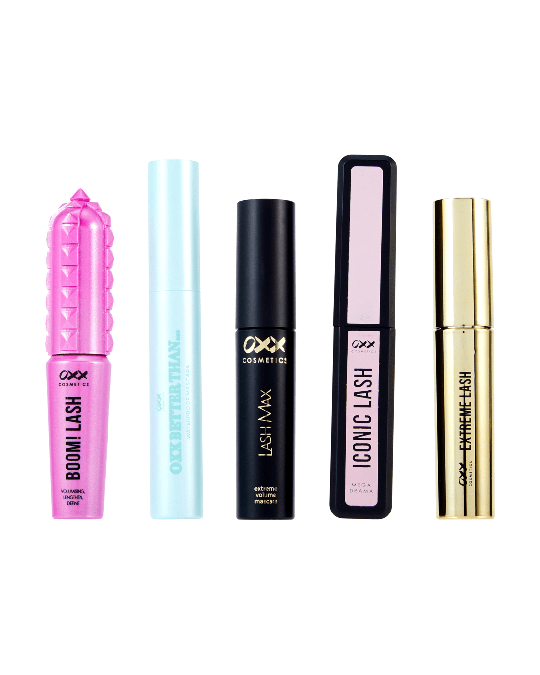 3 OXX Cosmetics 5 Pack Lash Goals Mini Mascaras, 3 of 5