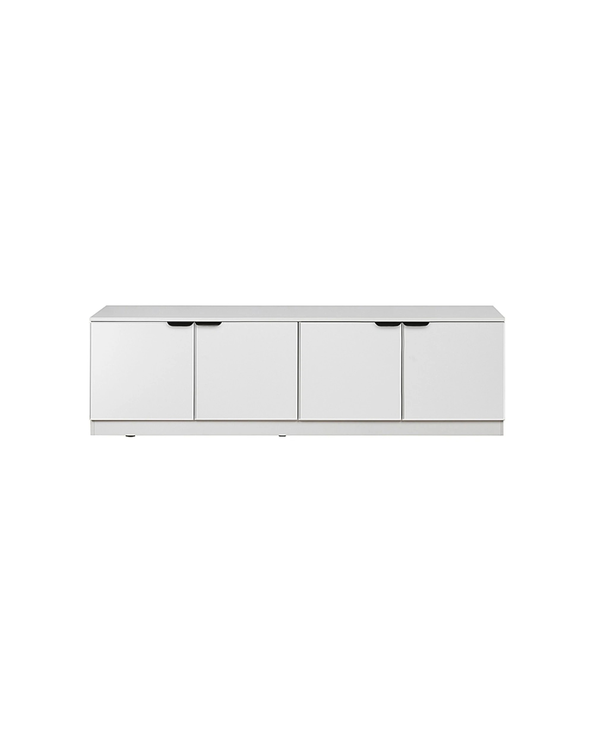 1 European Cabinetry Bucharest Slim Panel TV Unit Pull Handle - White, 1 of 4