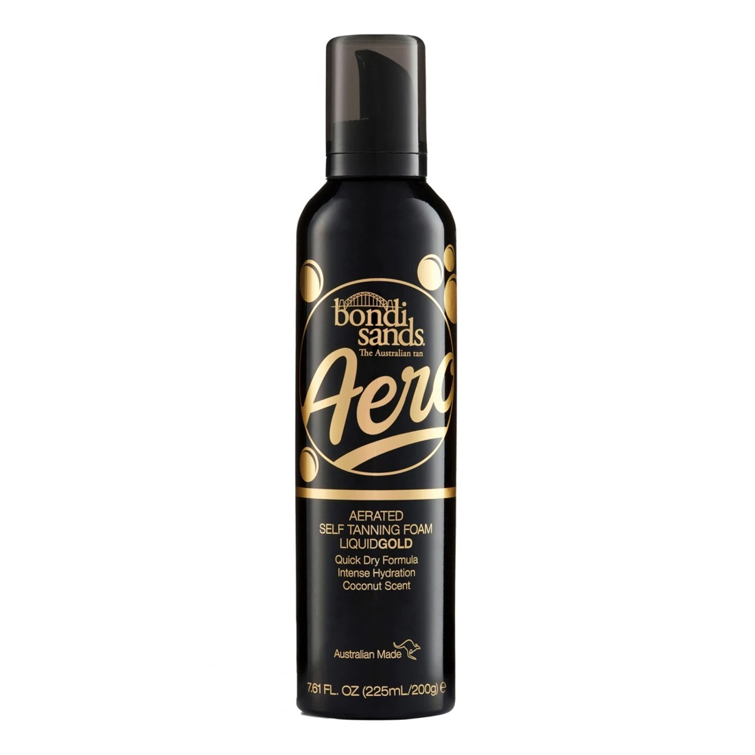 1 Bondi Sands Aero Aerated Self Tanning Foam Liquid Gold 225ml - Coconut Scent, 1 of 2