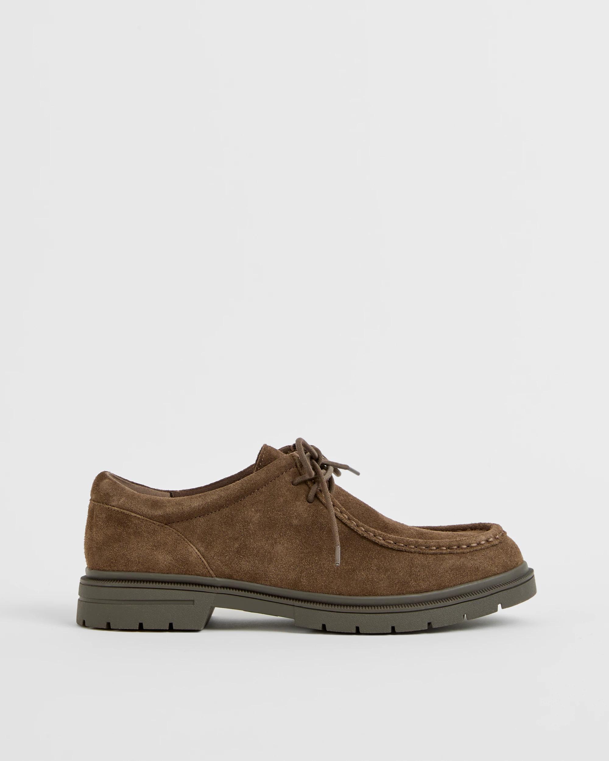 1 Target Man Genuine Suede Moccassin Shoe - Wallaby BROWN, 1 of 4
