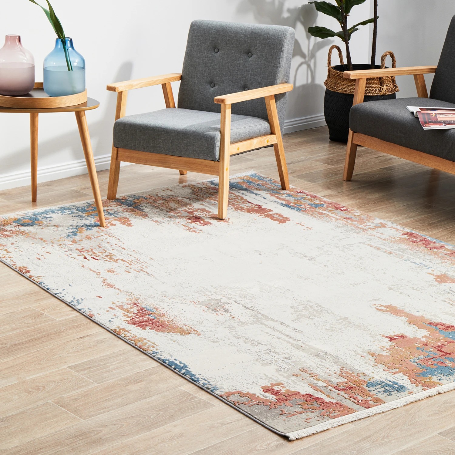 3 Common Ground Rugs Glimmers 107 290x200cm - Large Bamboo Silk Power Loomed Floor Rug - Multi, 3 of 9