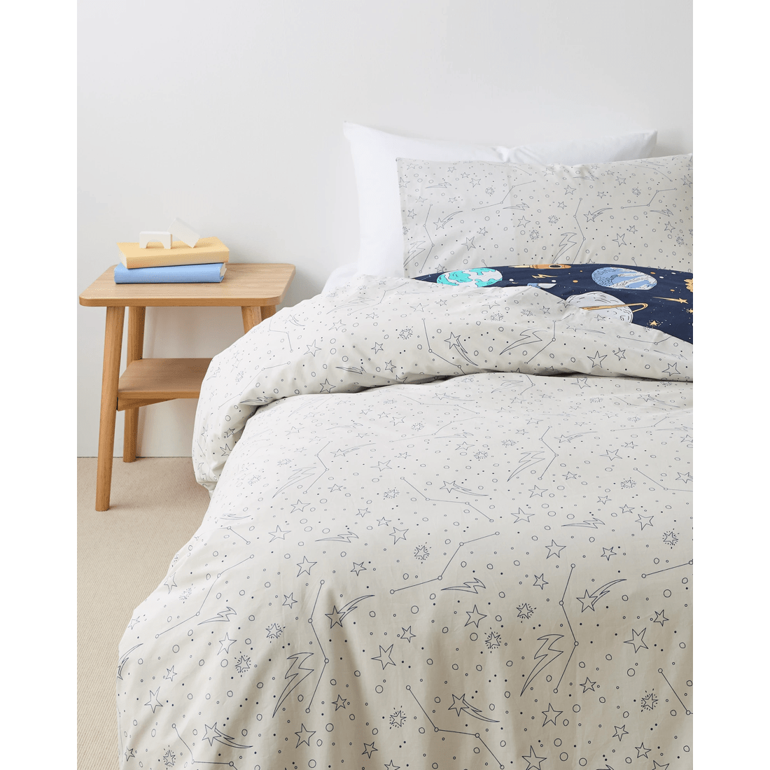 2 Target Apollo Space Australian Cotton Kids Quilt Cover Set
 - Single Bed
 - Blue, 2 of 6