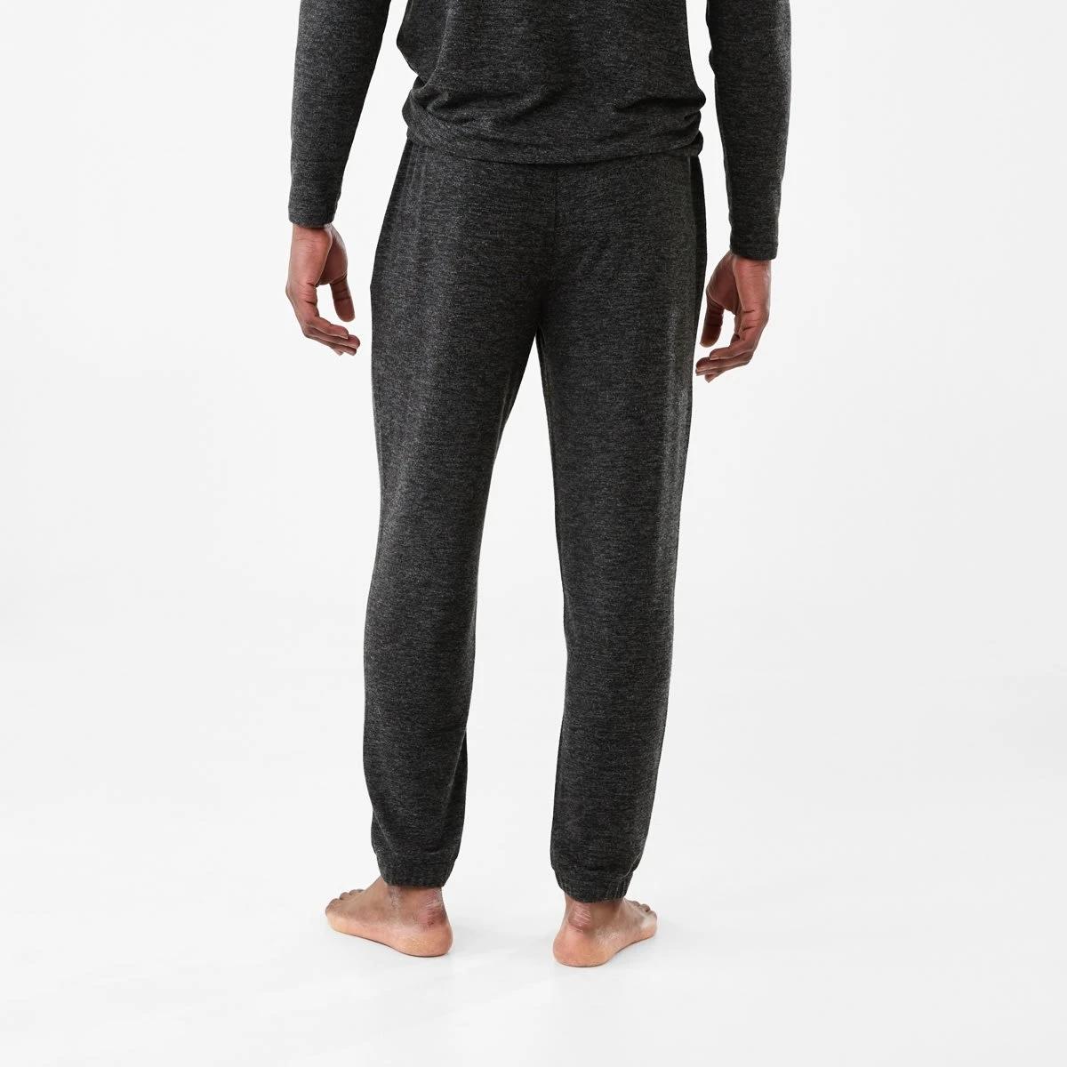 3 Brushed Slim Pants Blk Marle, 3 of 6