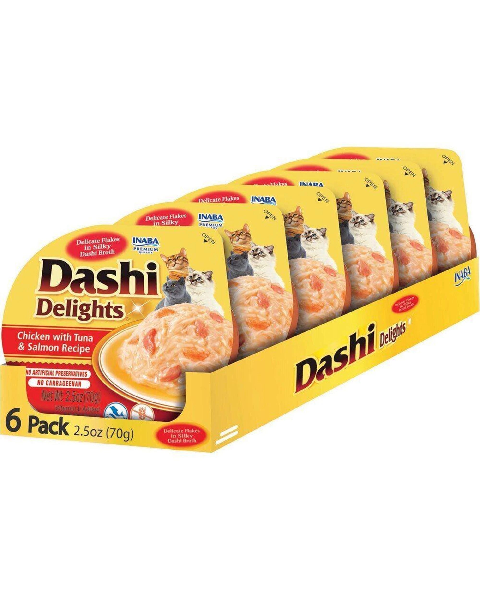 2 Inaba Dashi Delights Cup Chicken Tuna & Salmon 70g 6pk, 2 of 3