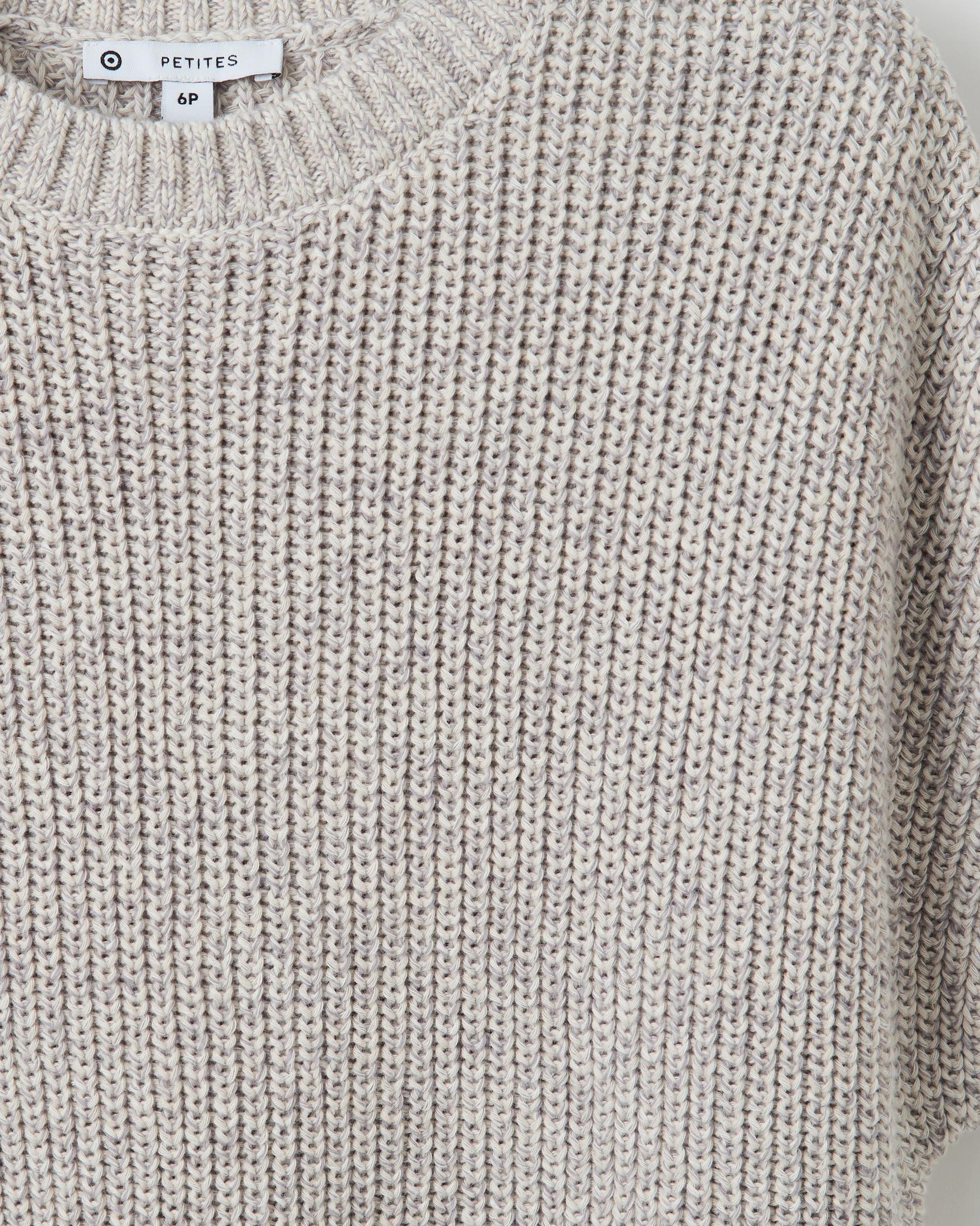 10 Target Petites Australian Cotton Short Sleeve Twist Knit Top PUMICE, 10 of 10