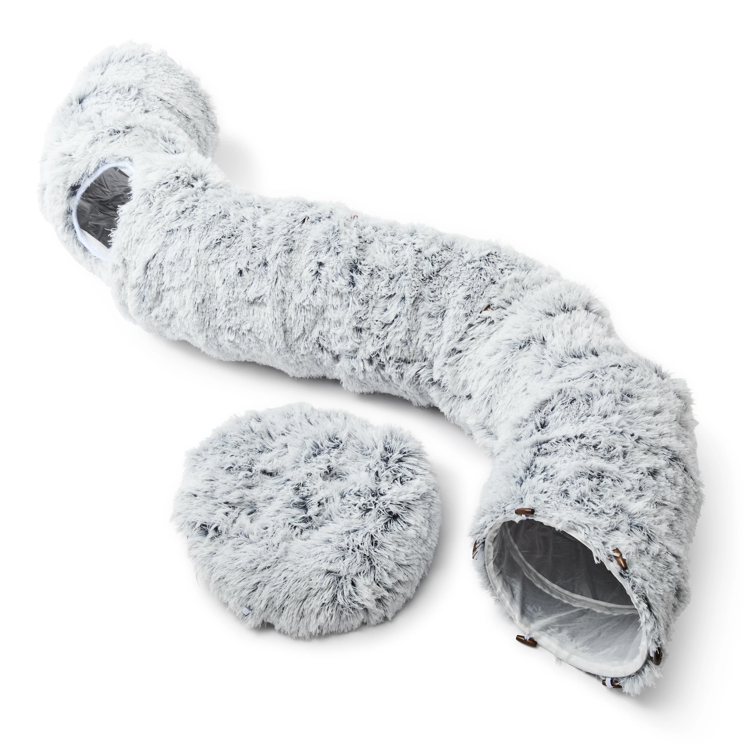 9 Round Fluffy Cat Tunnel Bed, 9 of 10