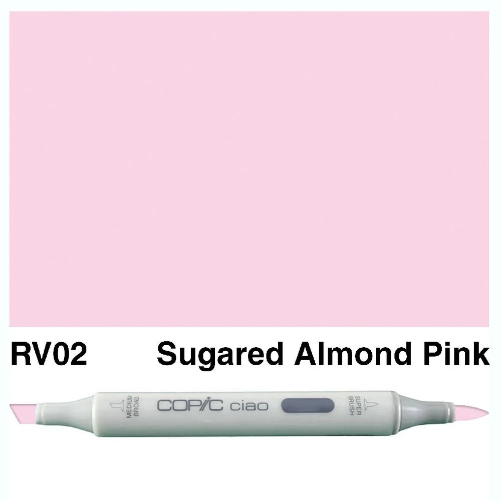 3 Copic Ciao Dual Nib Marker RV02 Sugared Almond Pink, 3 of 3
