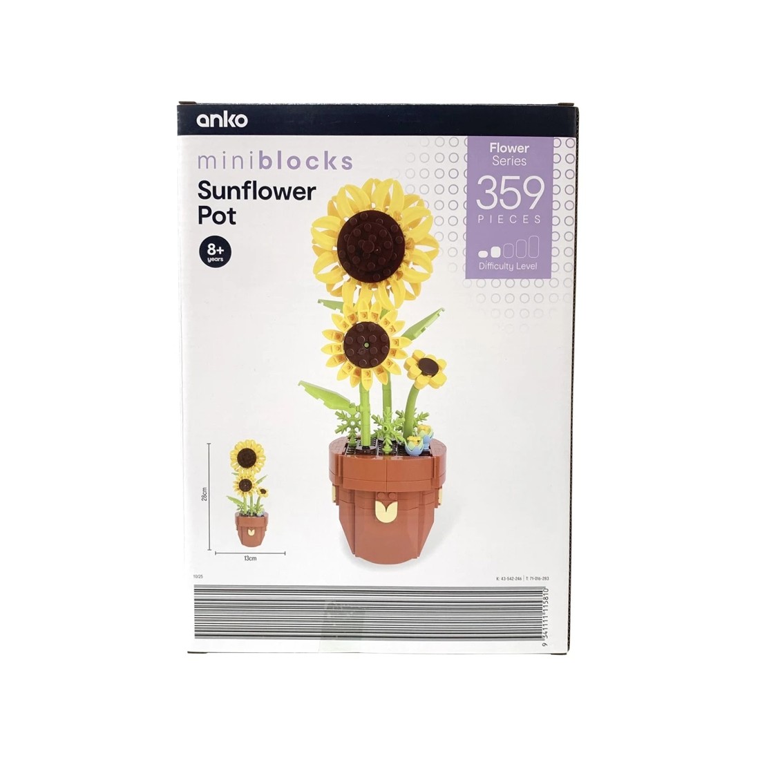 3 359 Pieces Mini Blocks Flower Series: Sunflower Pot, 3 of 3