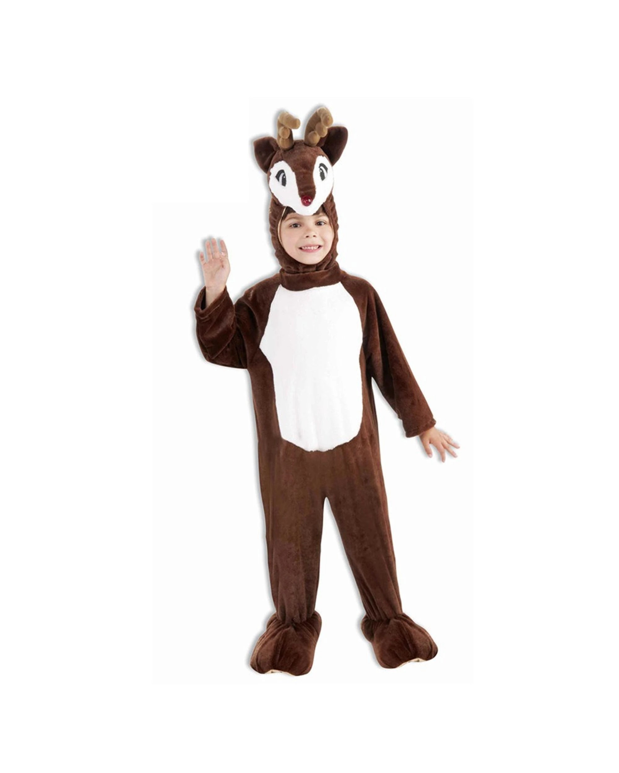1 Reindeer Plush Mascot Child Costume Size Small, 1 of 3