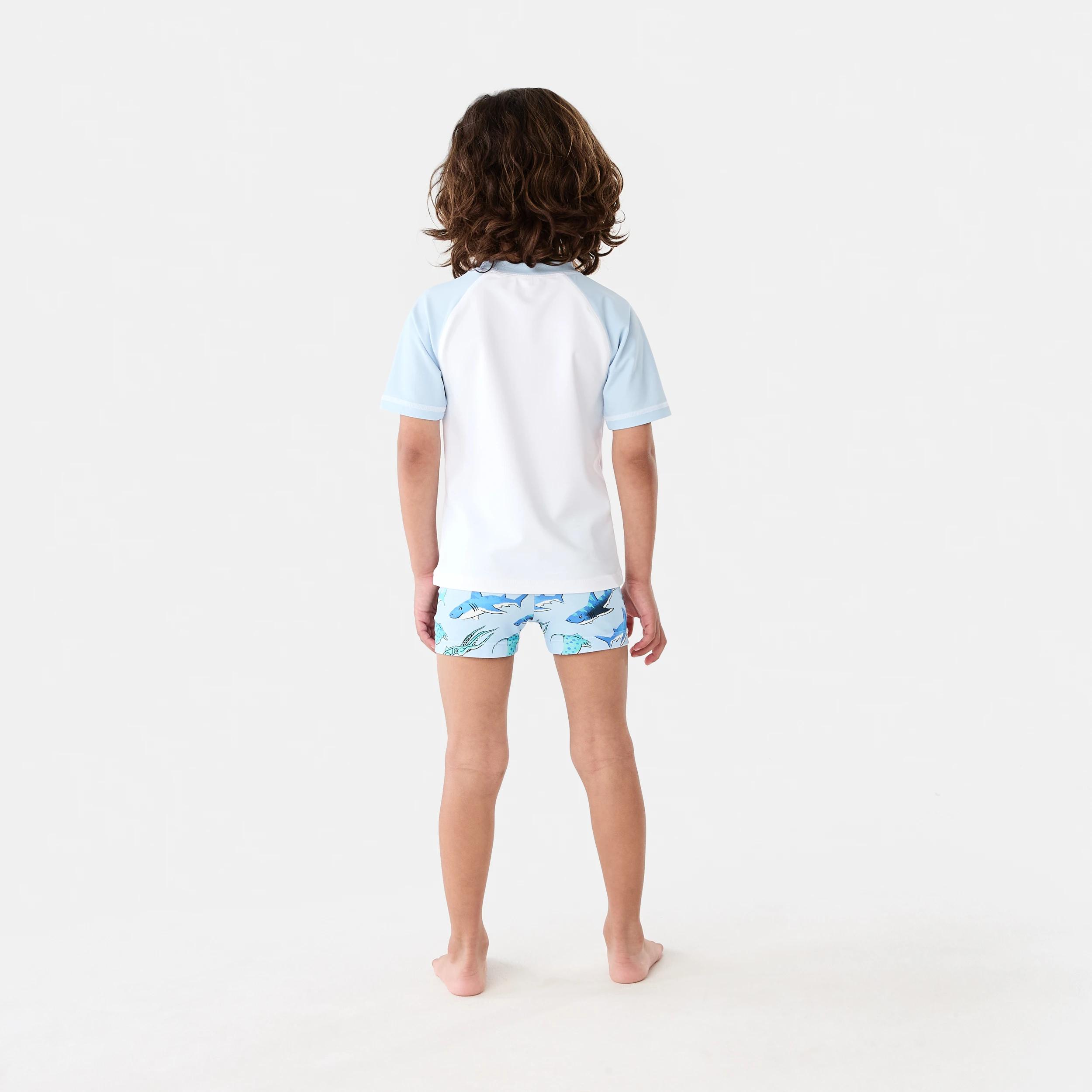 9 3 Piece Swim Set SHARK PARADE SMALL BLUE, 9 of 10