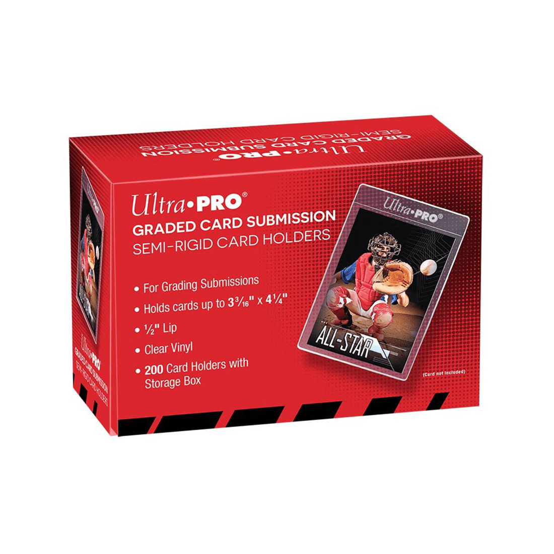 1 Ultra Pro Semi-Rigid 1/2 inch Lip Tall Sleeves 200 Pack, 1 of 1