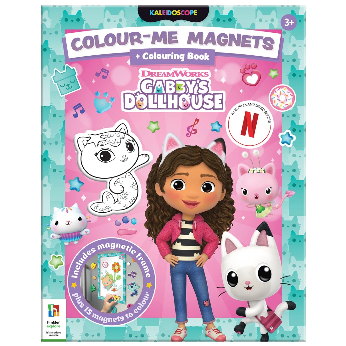 1 Kaleidoscope Colour-Me-Magnets Gabby's Dollhouse Colouring Book, 1 of 6