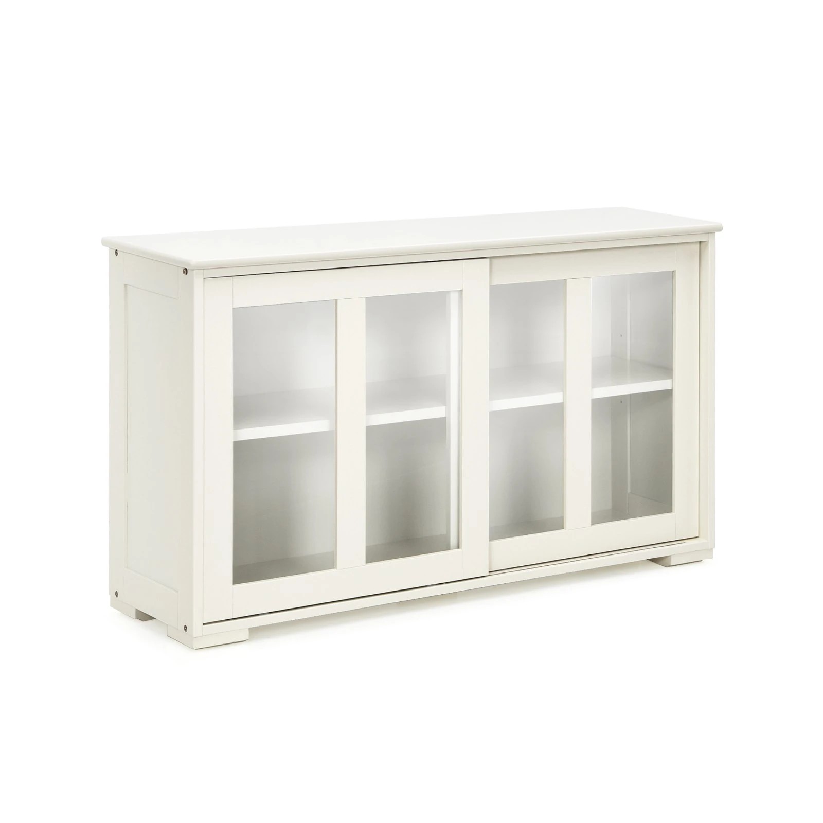 1 Costway Kitchen Buffet Storage Cabinet White, 1 of 4