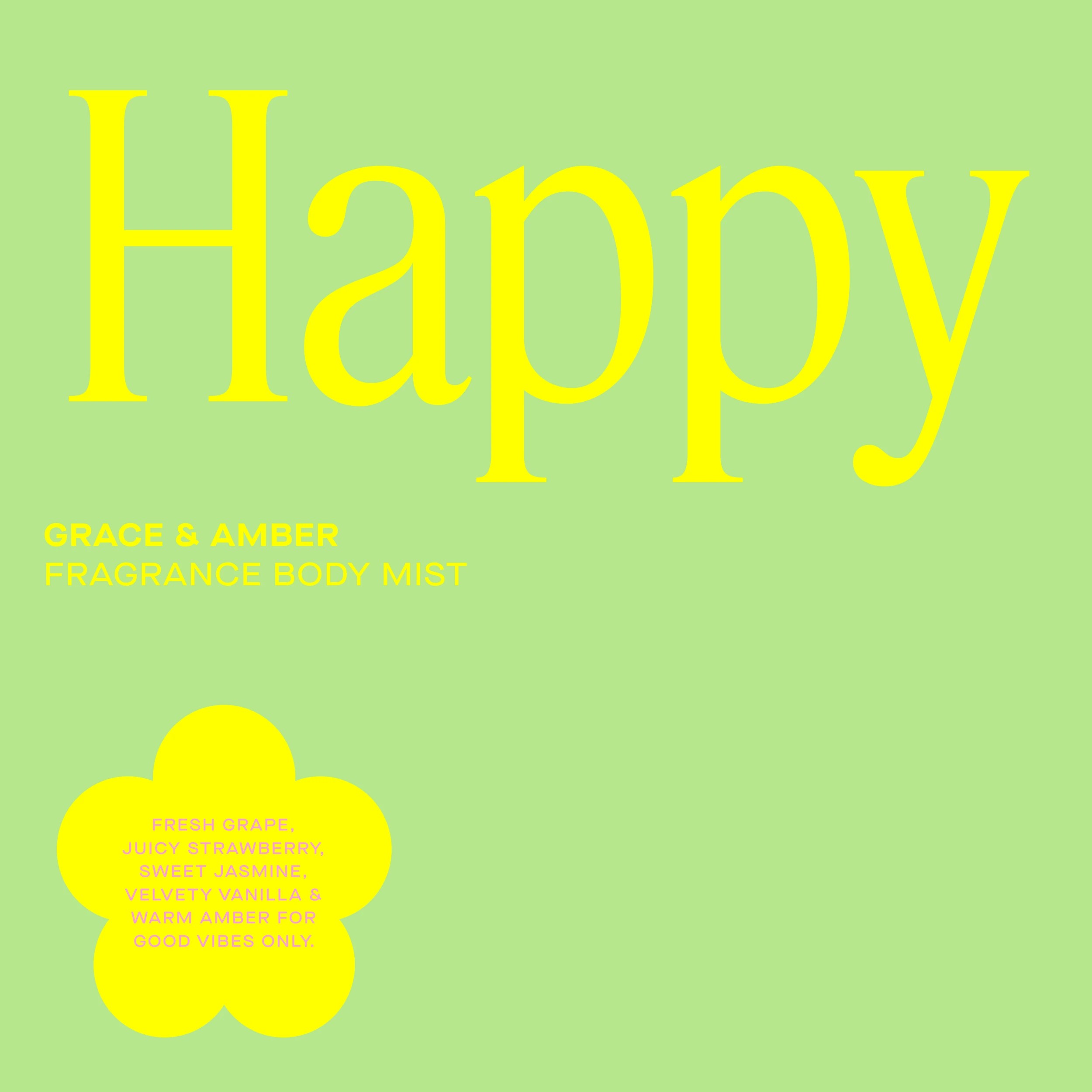 6 Daise Happy Fragrance Body Mist 100ml - Grape and Amber, 6 of 10