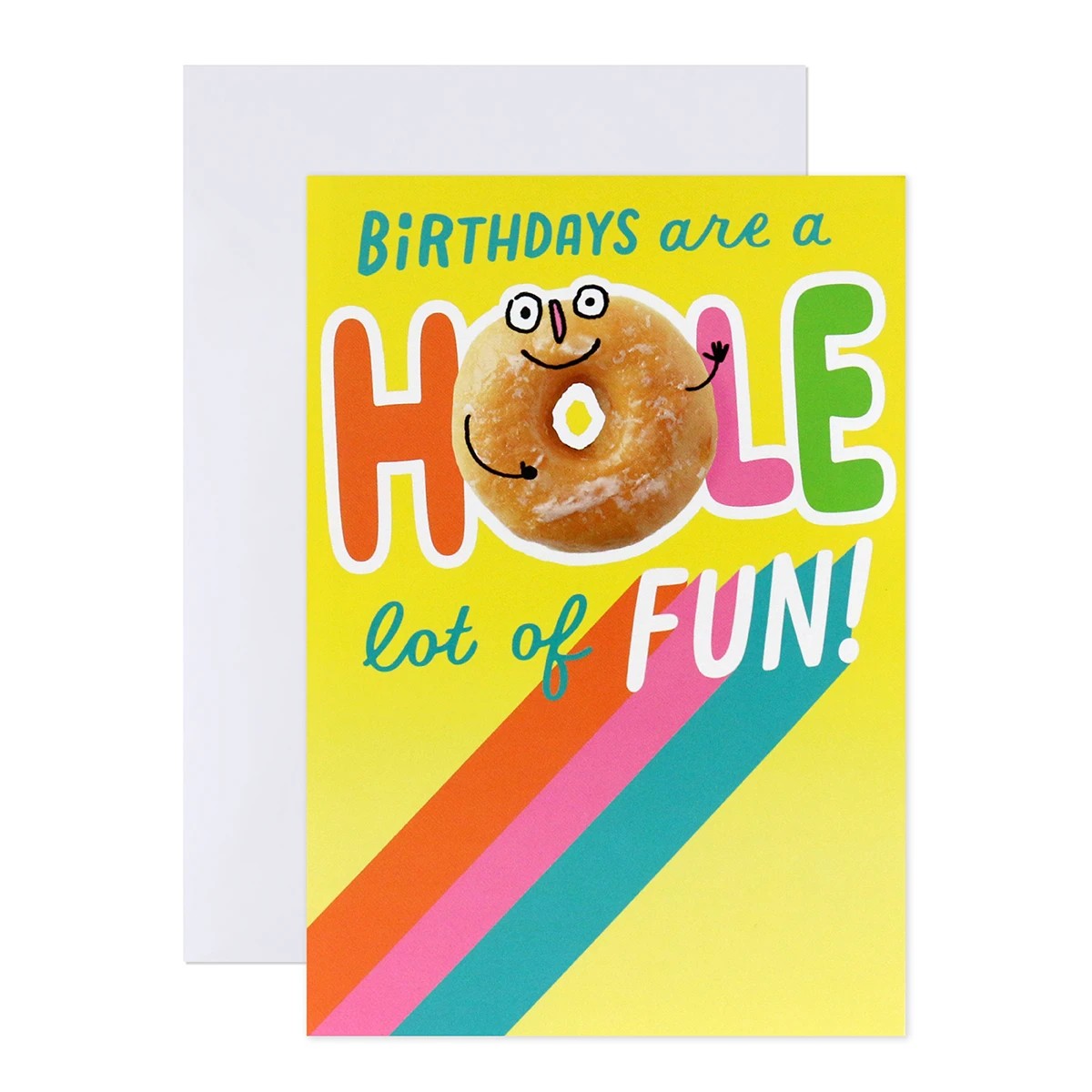 1 Hallmark Interactive Sound Birthday Card - Birthdays are a Hole Lot of Fun, 1 of 4