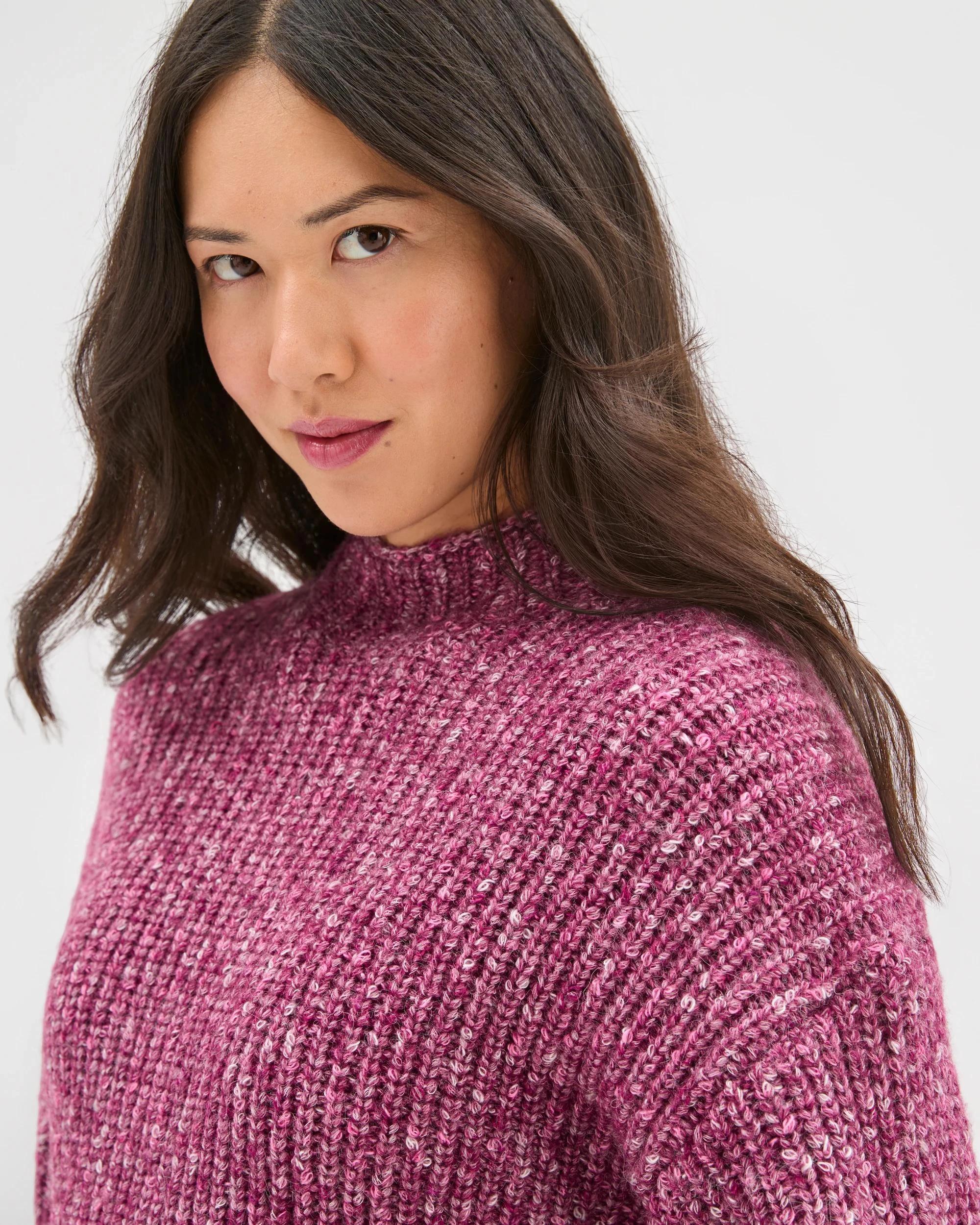 5 Target Woman Twist Yarn High Neck Jumper BOYSENBERRY TWIST, 5 of 6