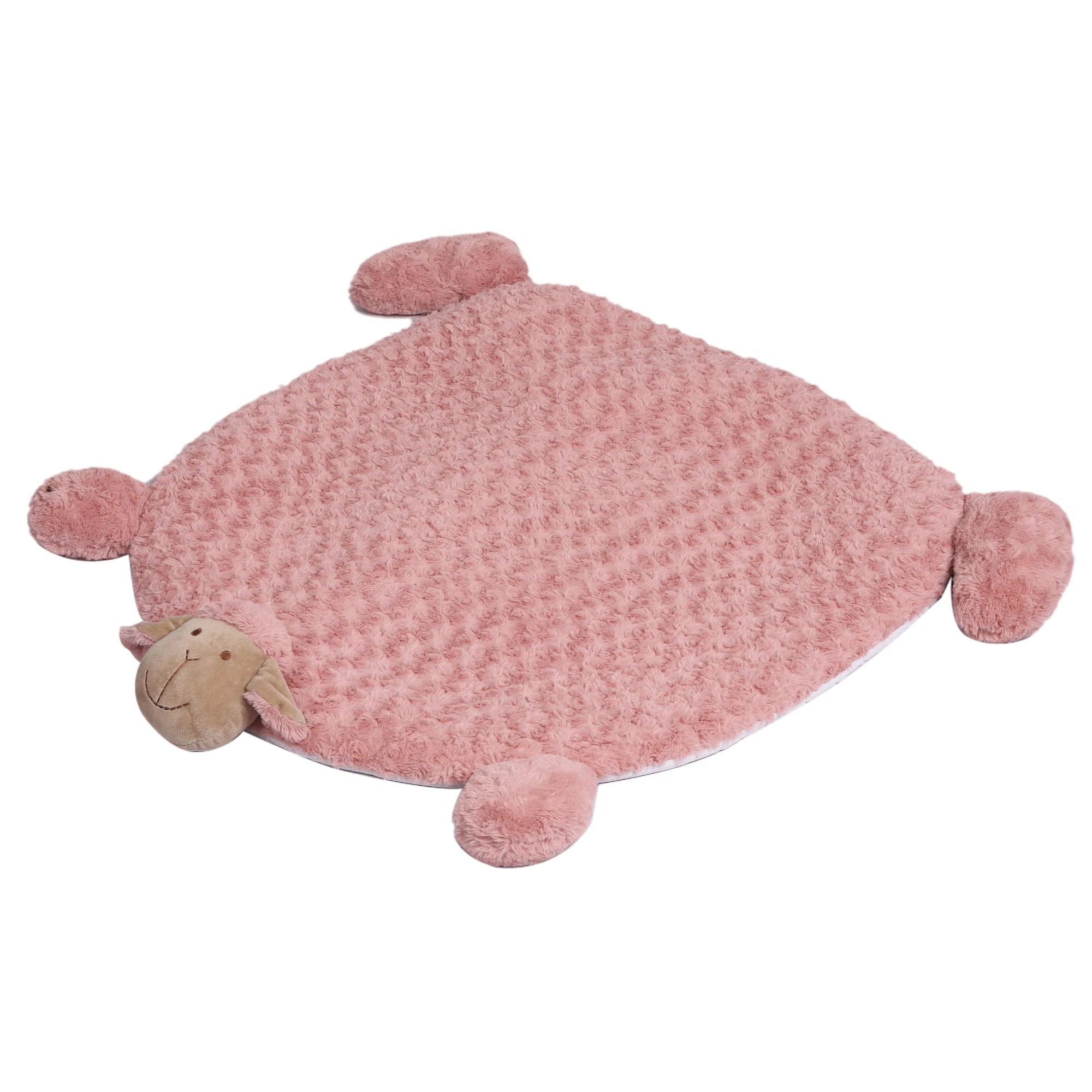 1 Pawz Medium Pet Calming Bed With Squeaky Toy Pink, 1 of 6