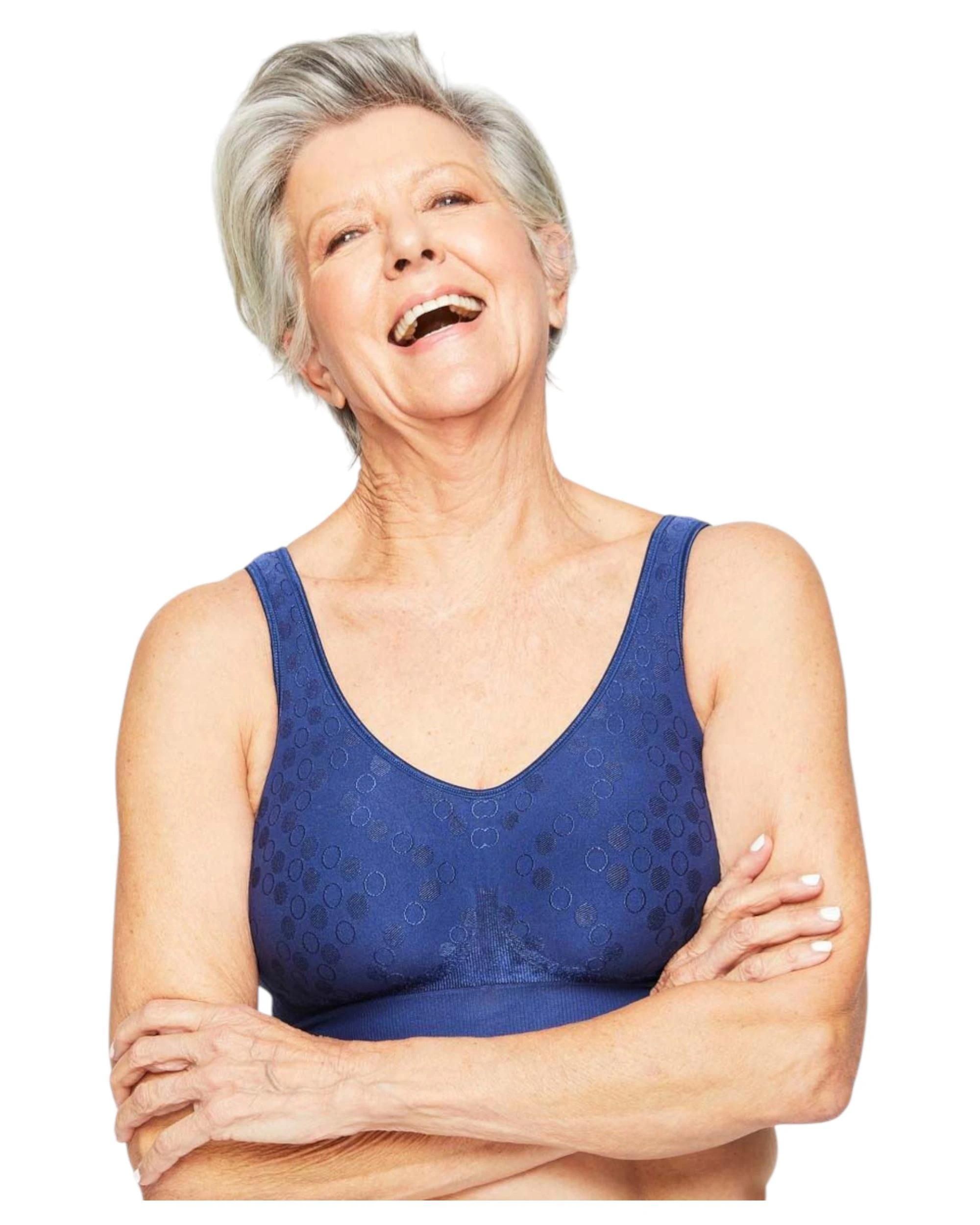 4 Playtex Comfort Revolution Contour Wirefree Bra NAVY, 4 of 4