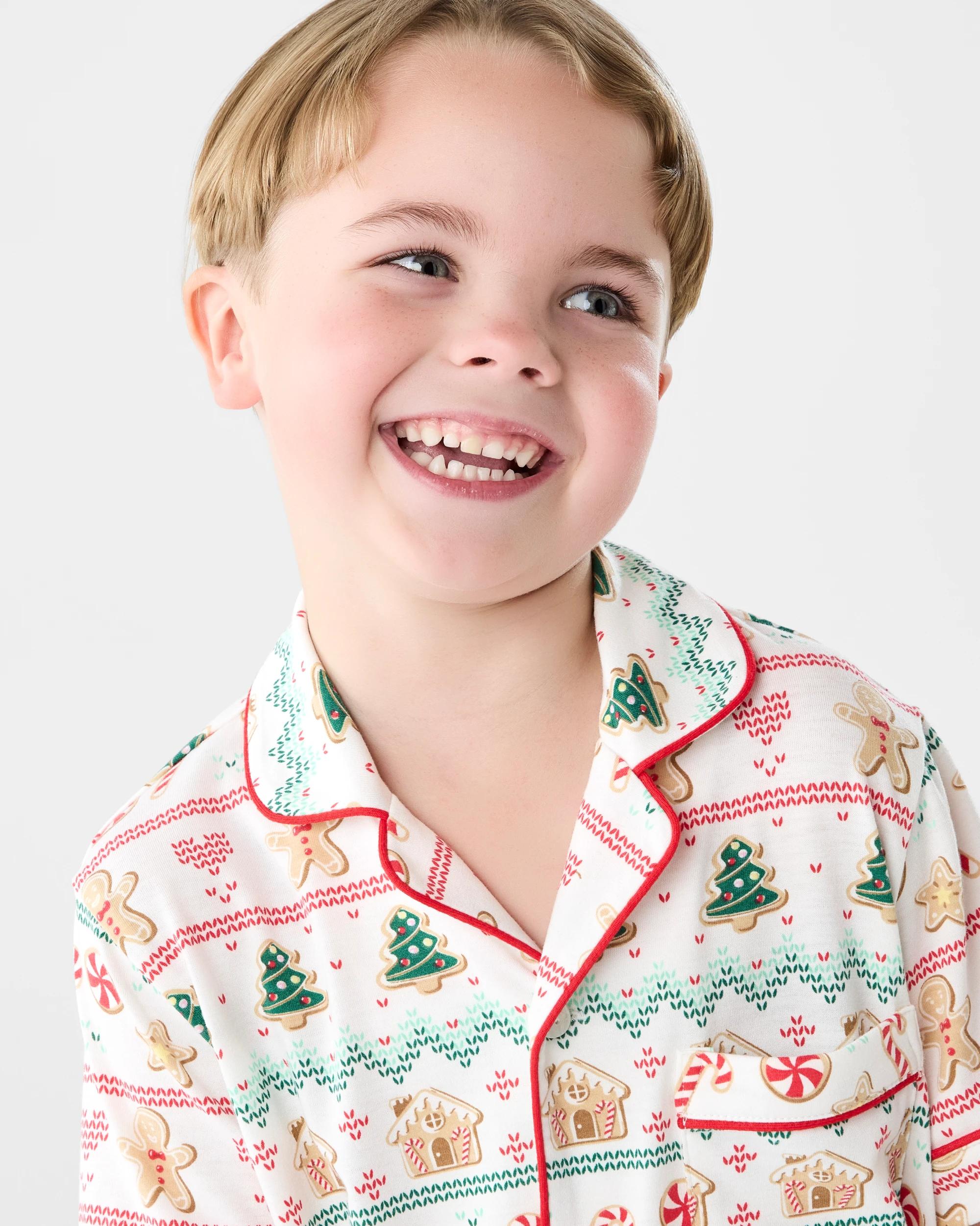 4 Family Matching Christmas Fairisle Younger Kids Pyjama Set Fairisle, 4 of 10